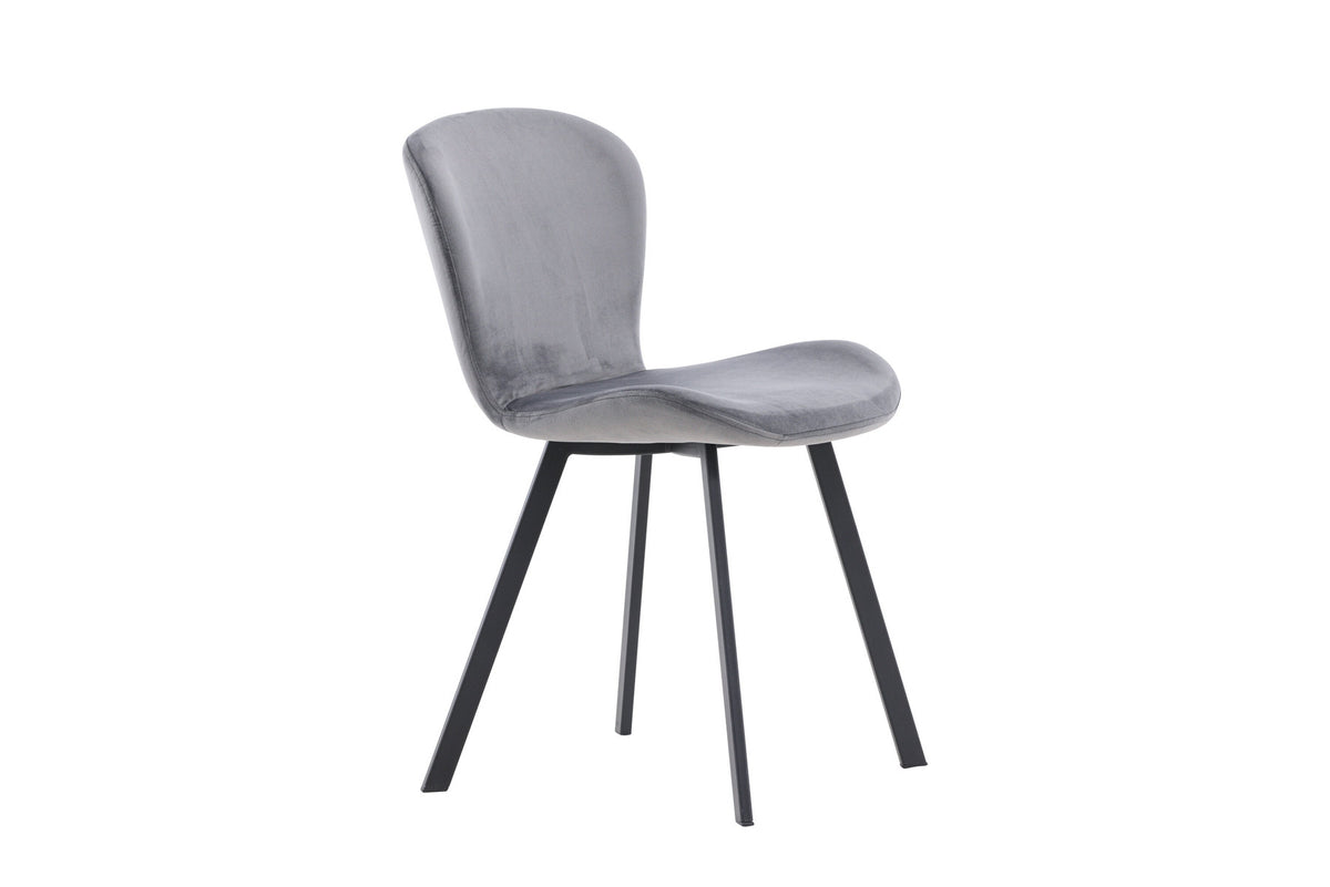 Lilja Esszimmerstuhl in Grau präsentiert im Onlineshop von KAQTU Design AG. Stuhl ist von Venture Home