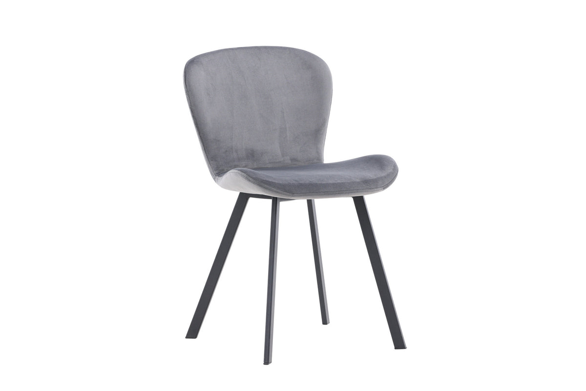Lilja Esszimmerstuhl in Grau präsentiert im Onlineshop von KAQTU Design AG. Stuhl ist von Venture Home