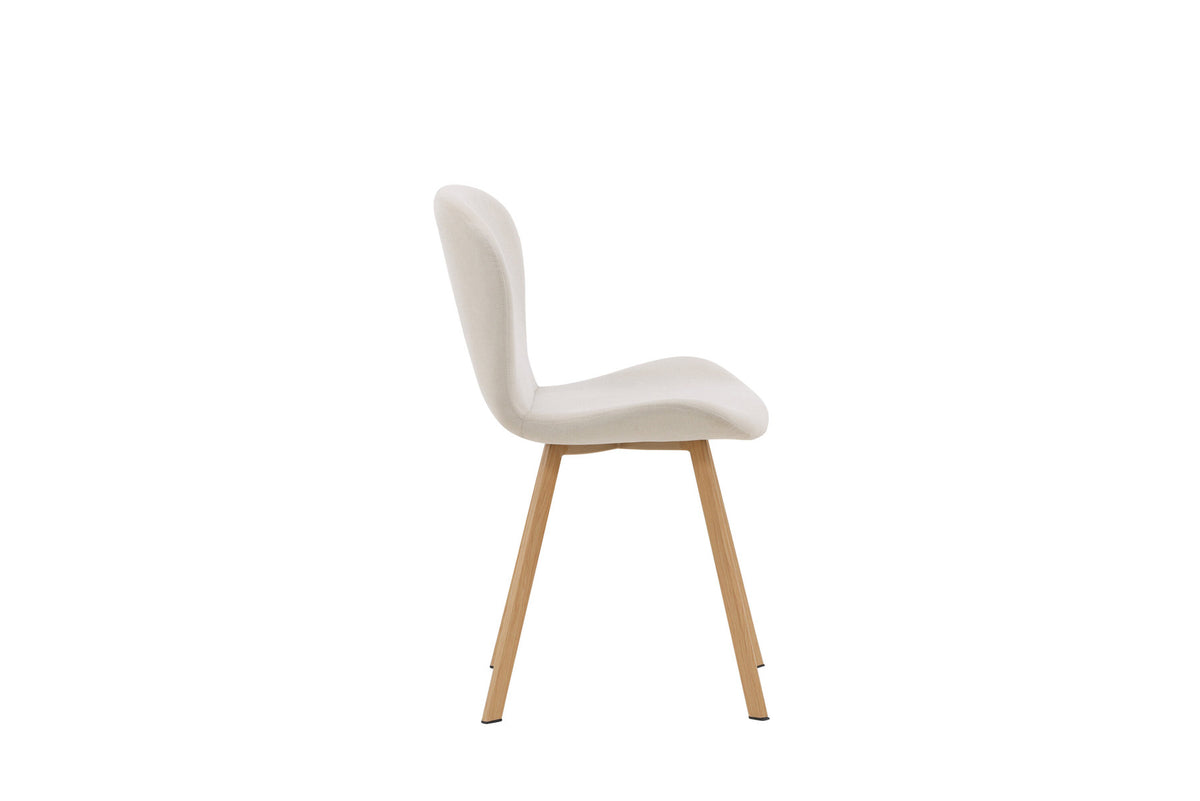 Lilja Esszimmerstuhl in Beige/Eiche präsentiert im Onlineshop von KAQTU Design AG. Stuhl ist von Venture Home