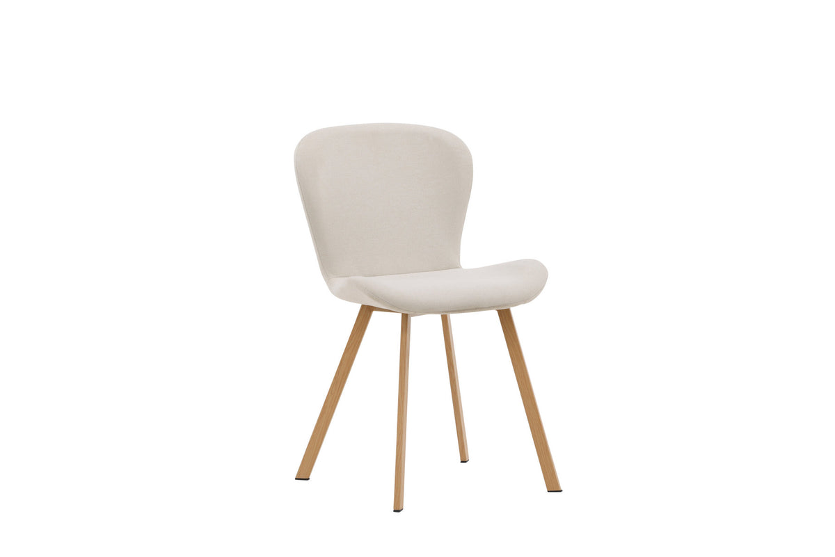 Lilja Esszimmerstuhl in Beige/Eiche präsentiert im Onlineshop von KAQTU Design AG. Stuhl ist von Venture Home