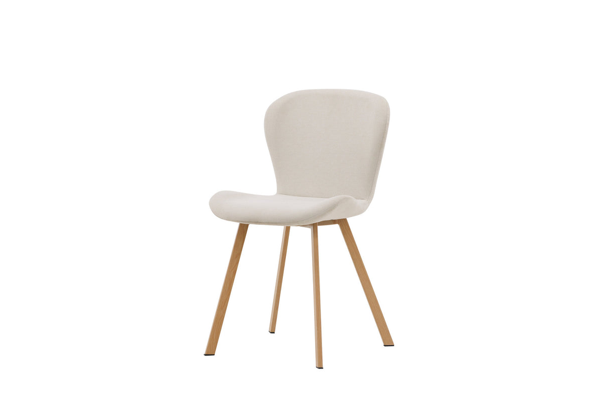 Lilja Esszimmerstuhl in Beige/Eiche präsentiert im Onlineshop von KAQTU Design AG. Stuhl ist von Venture Home