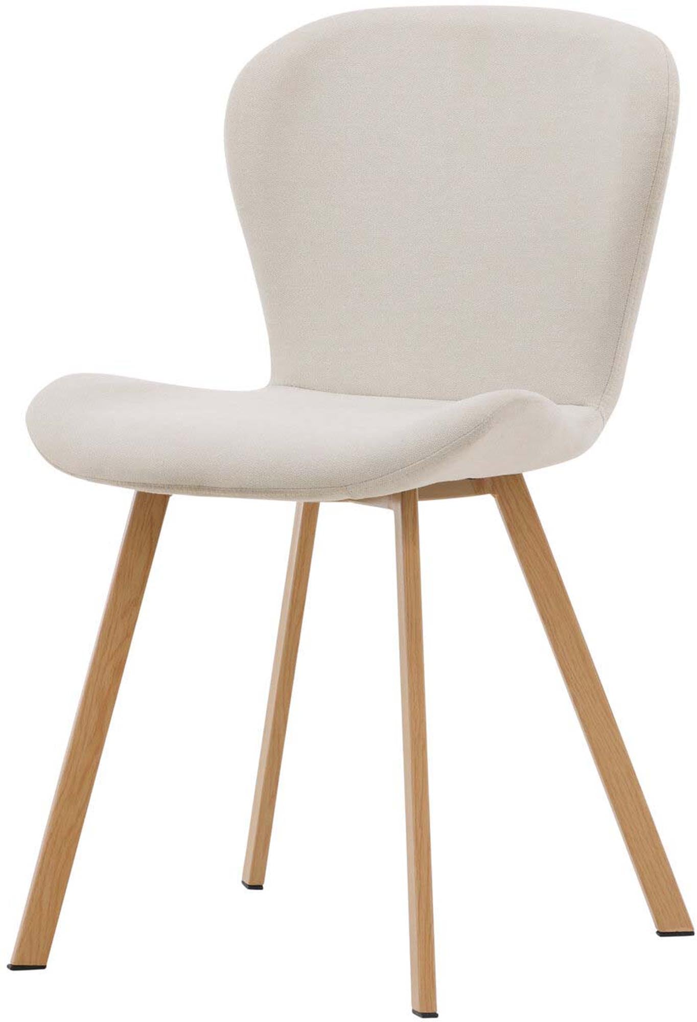 Entdecken Sie den Lilja Esszimmerstuhl von Venture Home: Stilvolles, komfortables Design mit langlebigem Polyester und stabilen Metallbeinen für gesellige Abende.