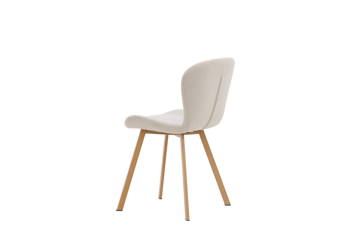 Lilja Esszimmerstuhl in Beige/Eiche präsentiert im Onlineshop von KAQTU Design AG. Stuhl ist von Venture Home