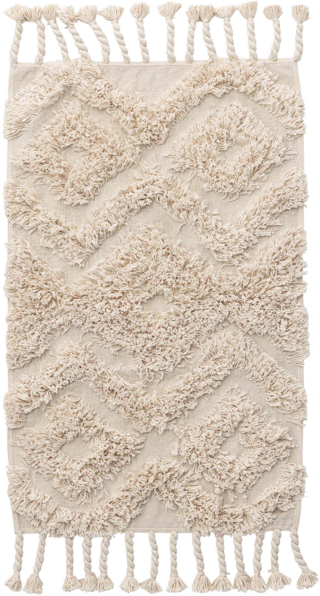 Hilma Teppich in Cremefarben präsentiert im Onlineshop von KAQTU Design AG. Teppich ist von Venture Home