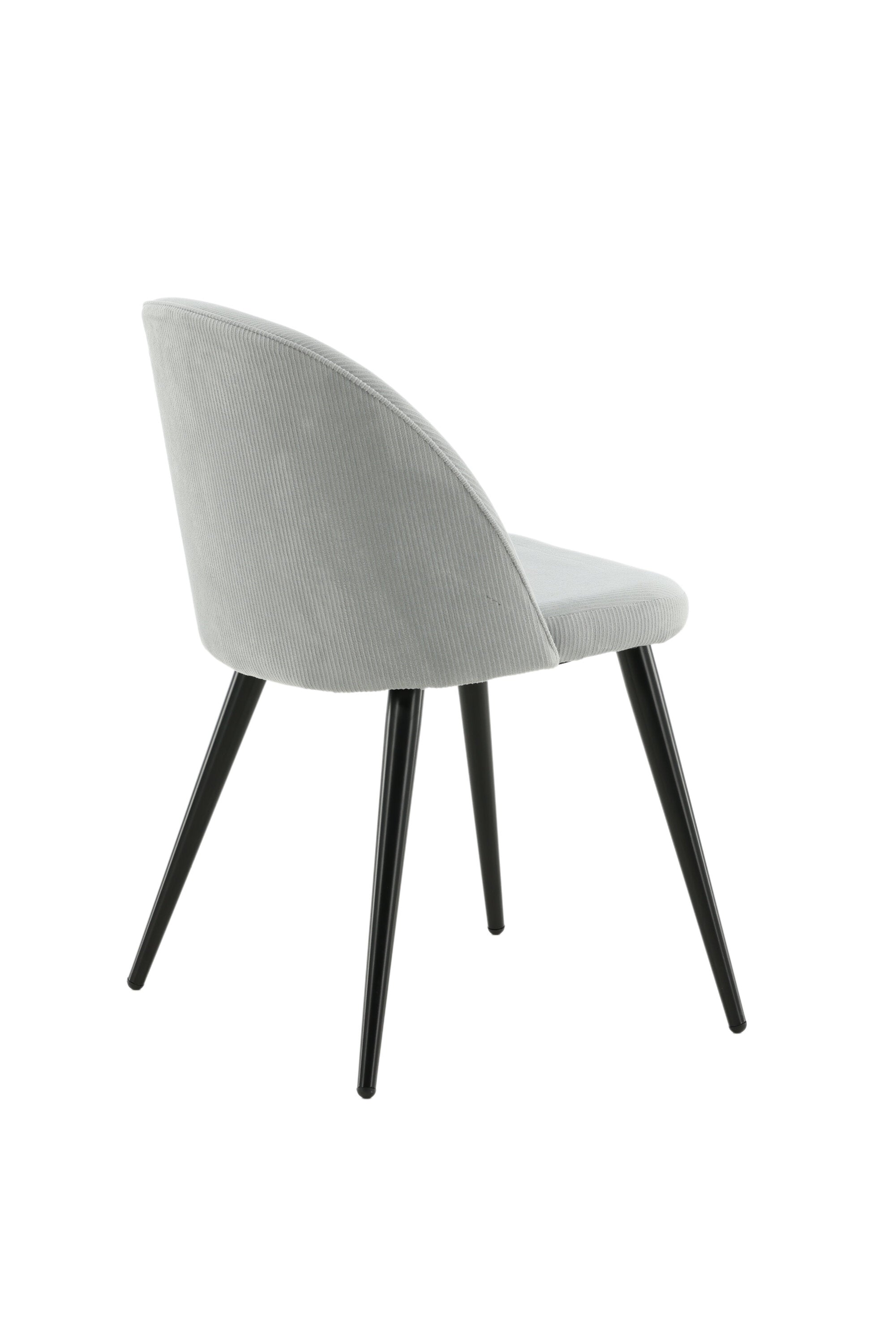 Velvet Matstol Manchester Stuhl in Hellgrau / Schwarz präsentiert im Onlineshop von KAQTU Design AG. Schalenstuhl ist von Venture Home
