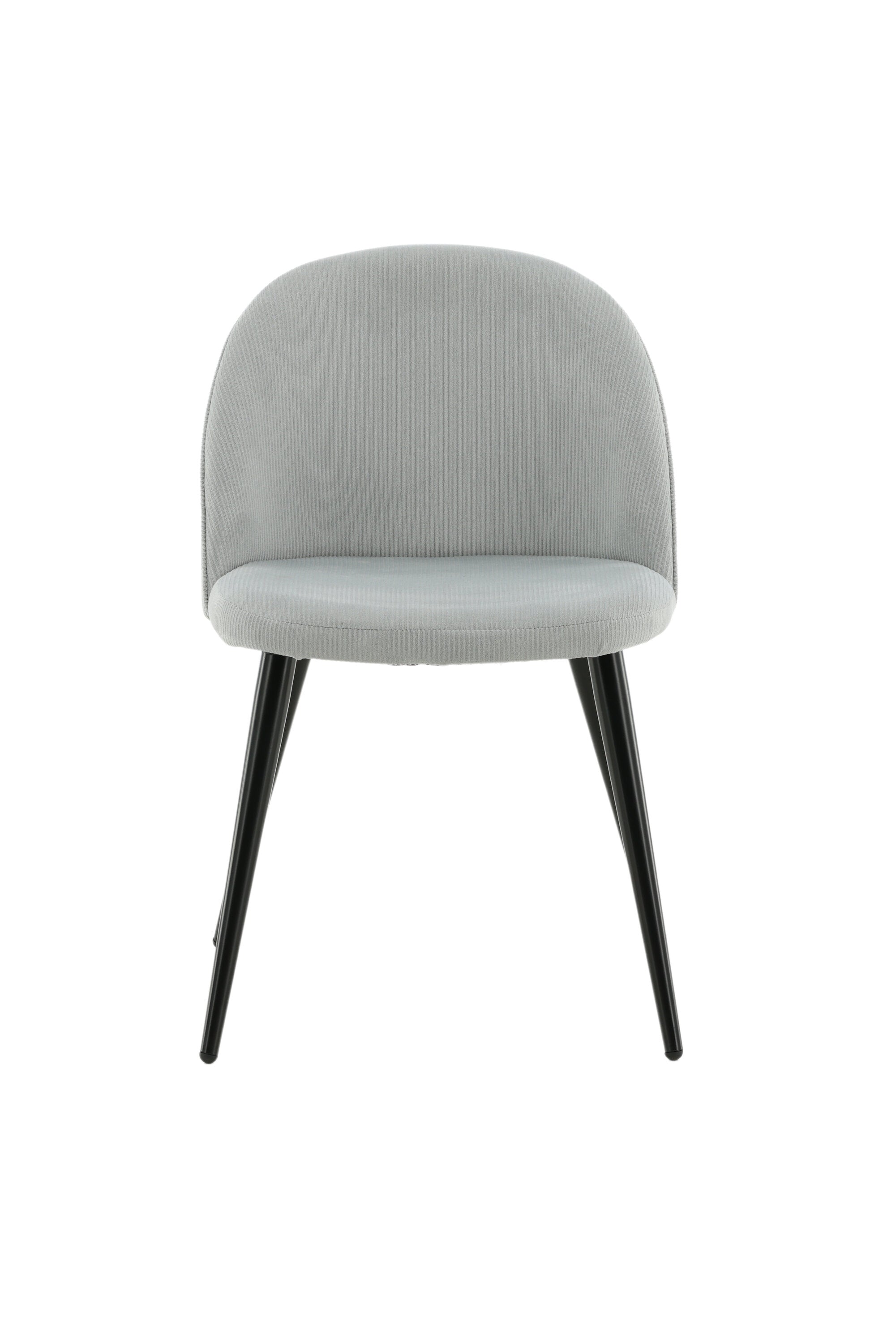 Velvet Matstol Manchester Stuhl in Hellgrau / Schwarz präsentiert im Onlineshop von KAQTU Design AG. Schalenstuhl ist von Venture Home
