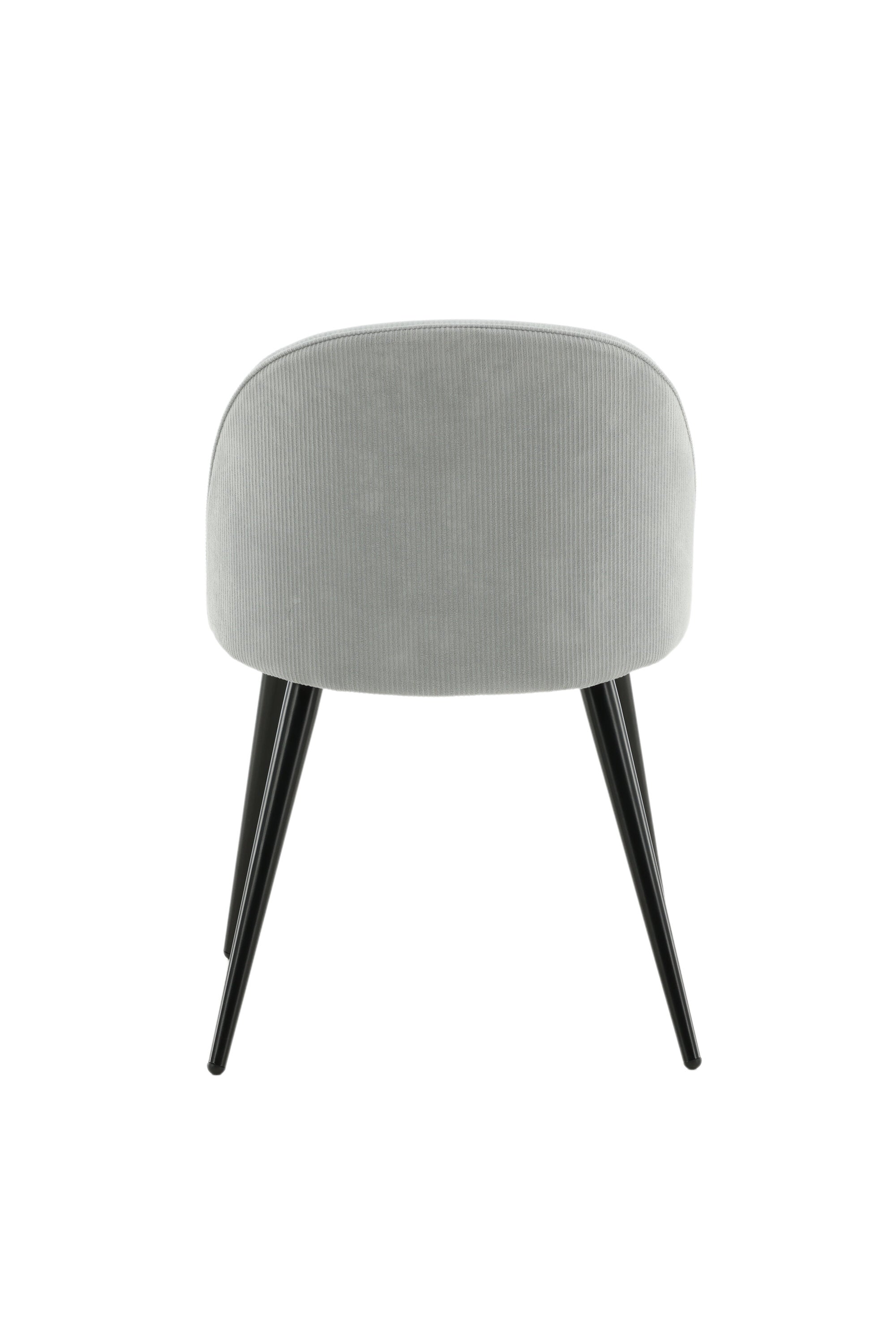Velvet Matstol Manchester Stuhl in Hellgrau / Schwarz präsentiert im Onlineshop von KAQTU Design AG. Schalenstuhl ist von Venture Home