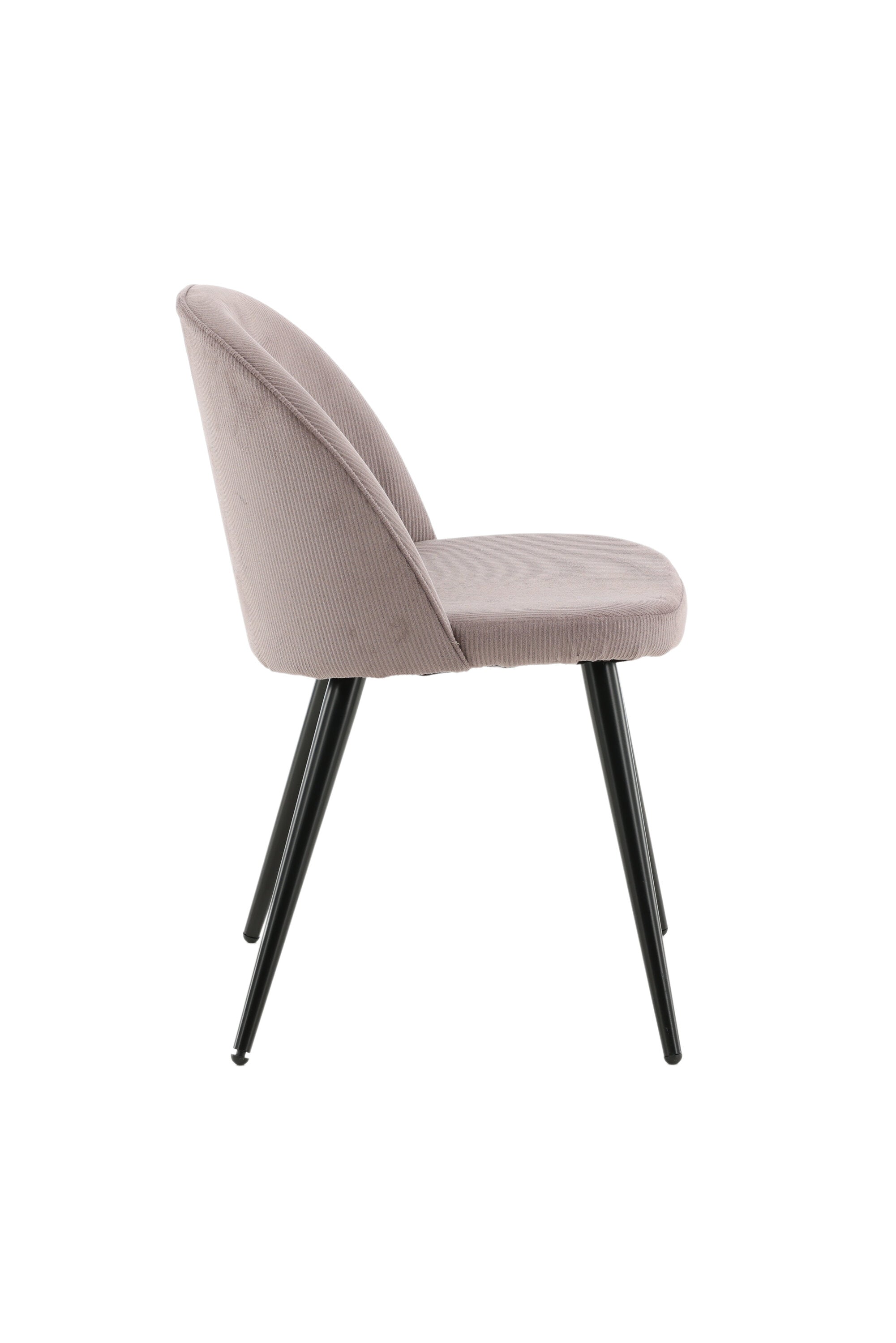Velvet Matstol Manchester Stuhl in Altrosa / Schwarz präsentiert im Onlineshop von KAQTU Design AG. Schalenstuhl ist von Venture Home