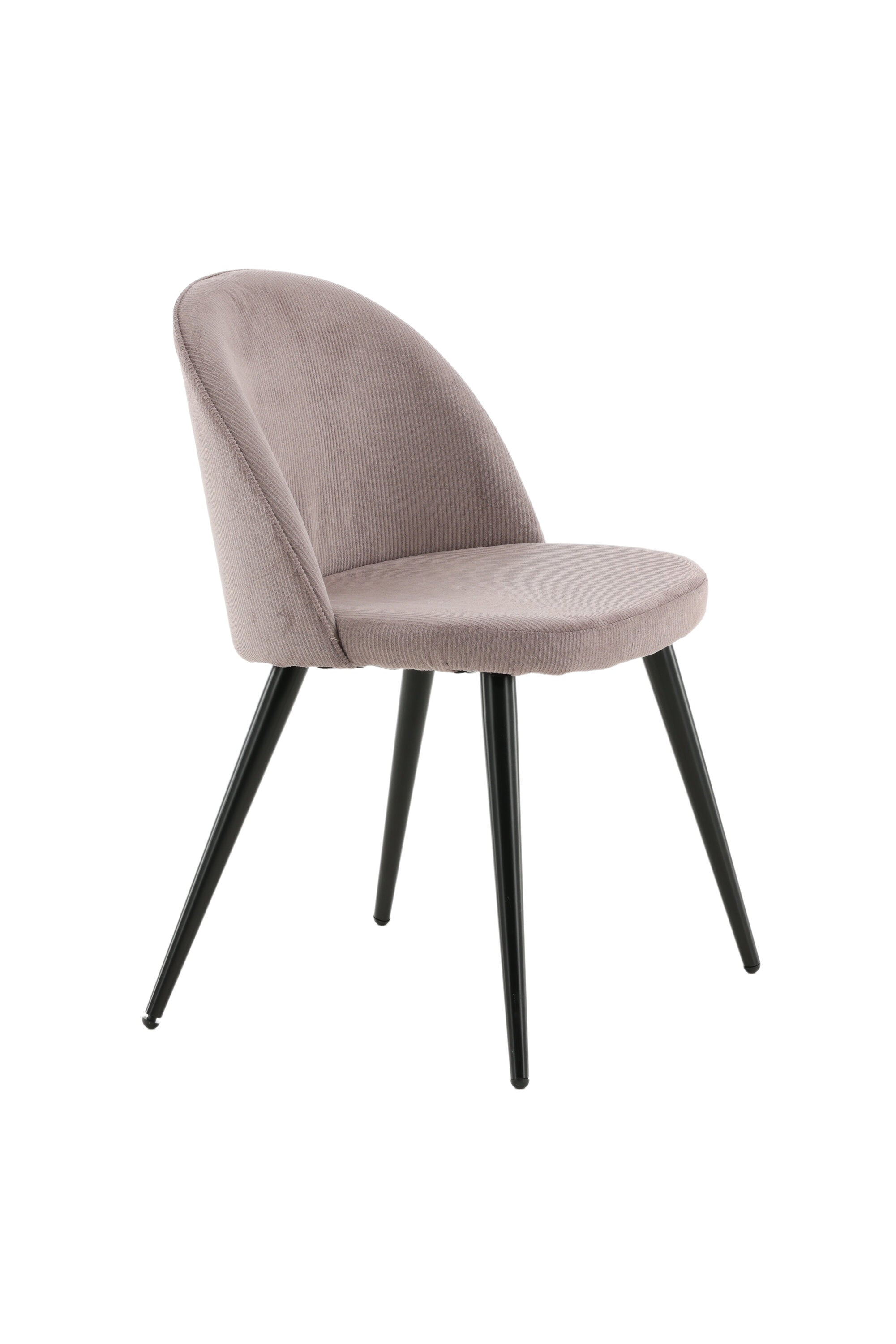 Velvet Matstol Manchester Stuhl in Altrosa / Schwarz präsentiert im Onlineshop von KAQTU Design AG. Schalenstuhl ist von Venture Home
