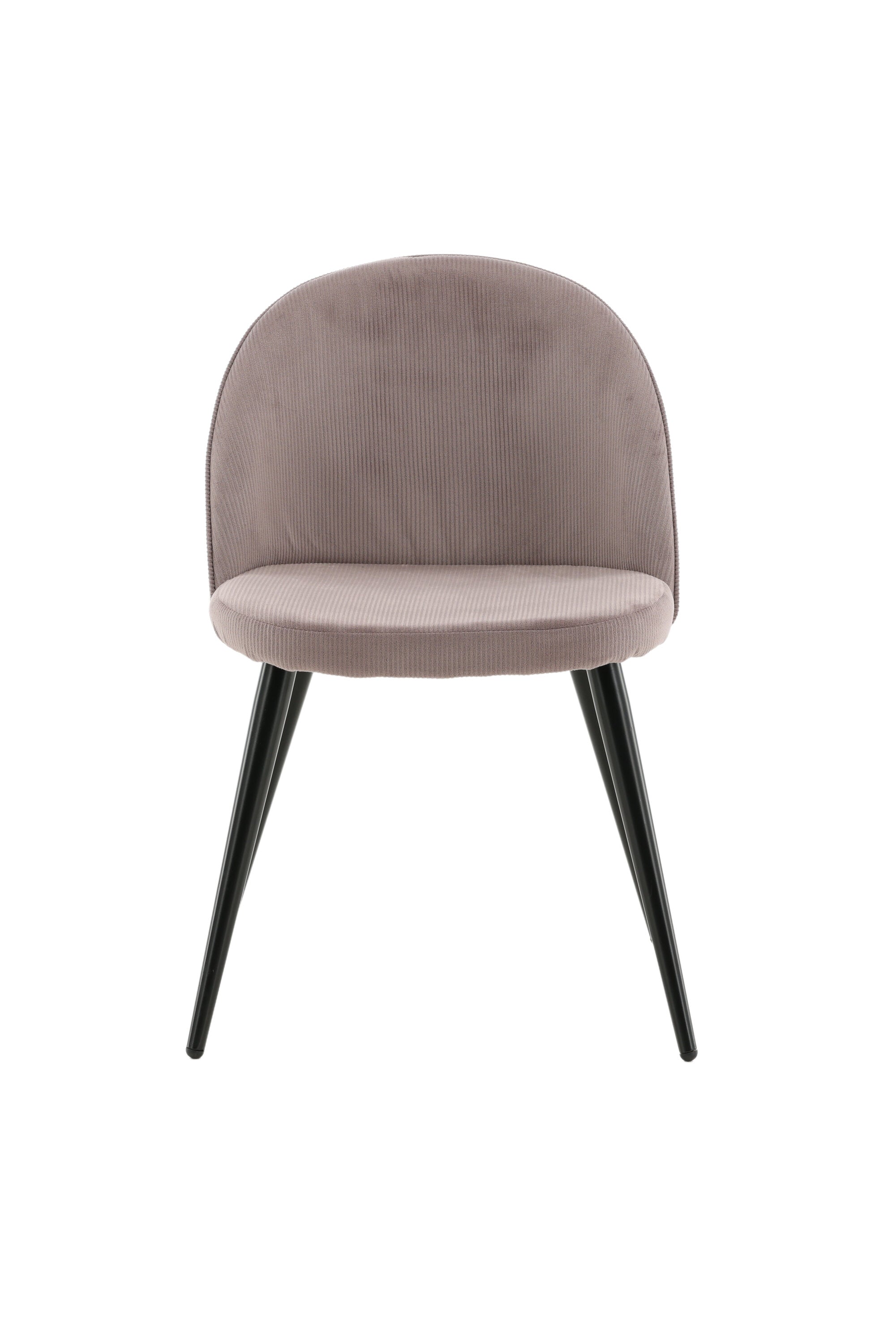 Velvet Matstol Manchester Stuhl in Altrosa / Schwarz präsentiert im Onlineshop von KAQTU Design AG. Schalenstuhl ist von Venture Home