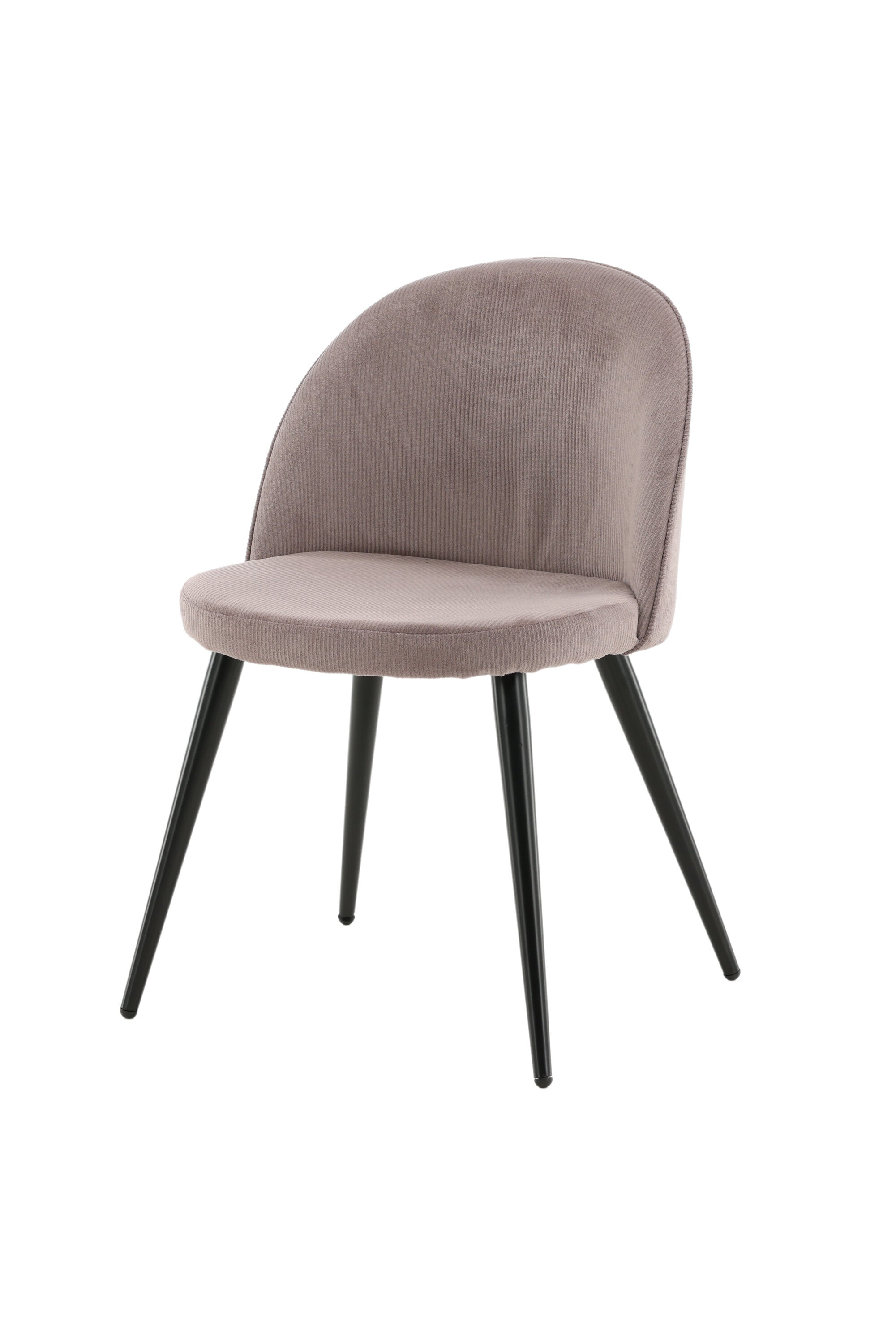 Velvet Matstol Manchester Stuhl in Altrosa / Schwarz präsentiert im Onlineshop von KAQTU Design AG. Schalenstuhl ist von Venture Home