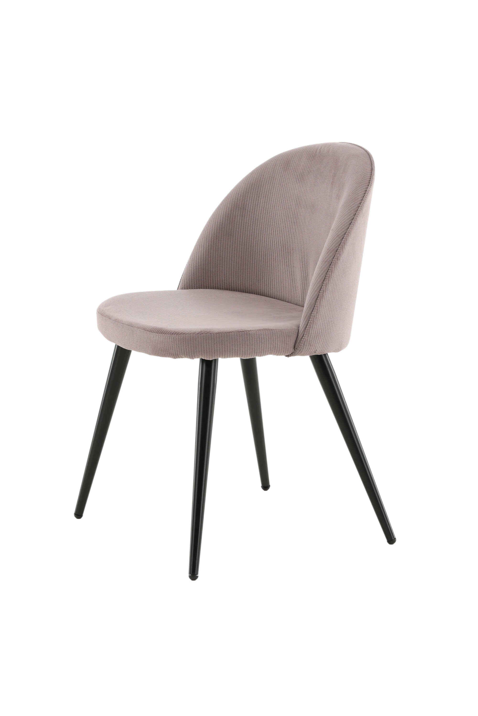 Velvet Matstol Manchester Stuhl in Altrosa / Schwarz präsentiert im Onlineshop von KAQTU Design AG. Schalenstuhl ist von Venture Home