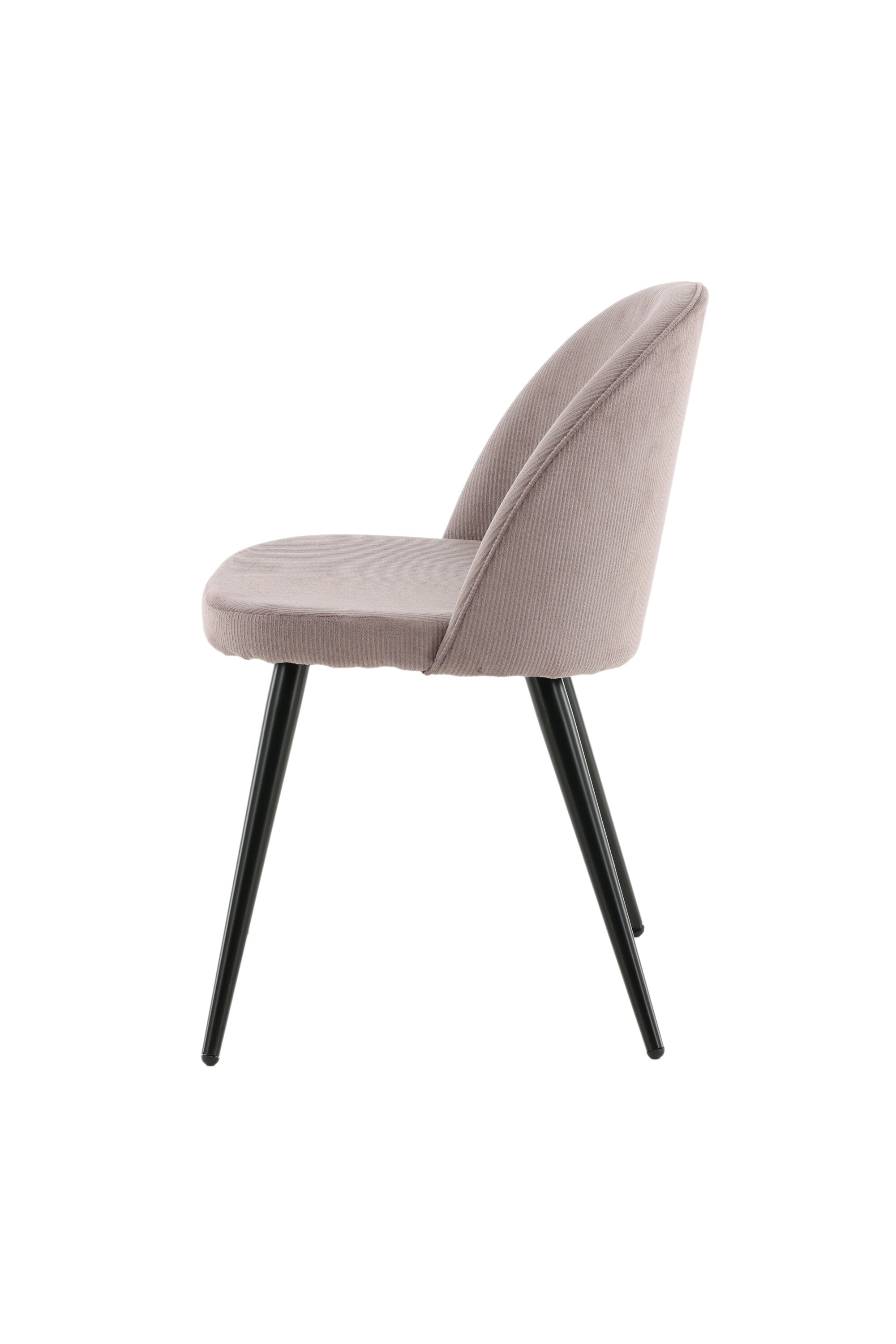 Velvet Matstol Manchester Stuhl in Altrosa / Schwarz präsentiert im Onlineshop von KAQTU Design AG. Schalenstuhl ist von Venture Home