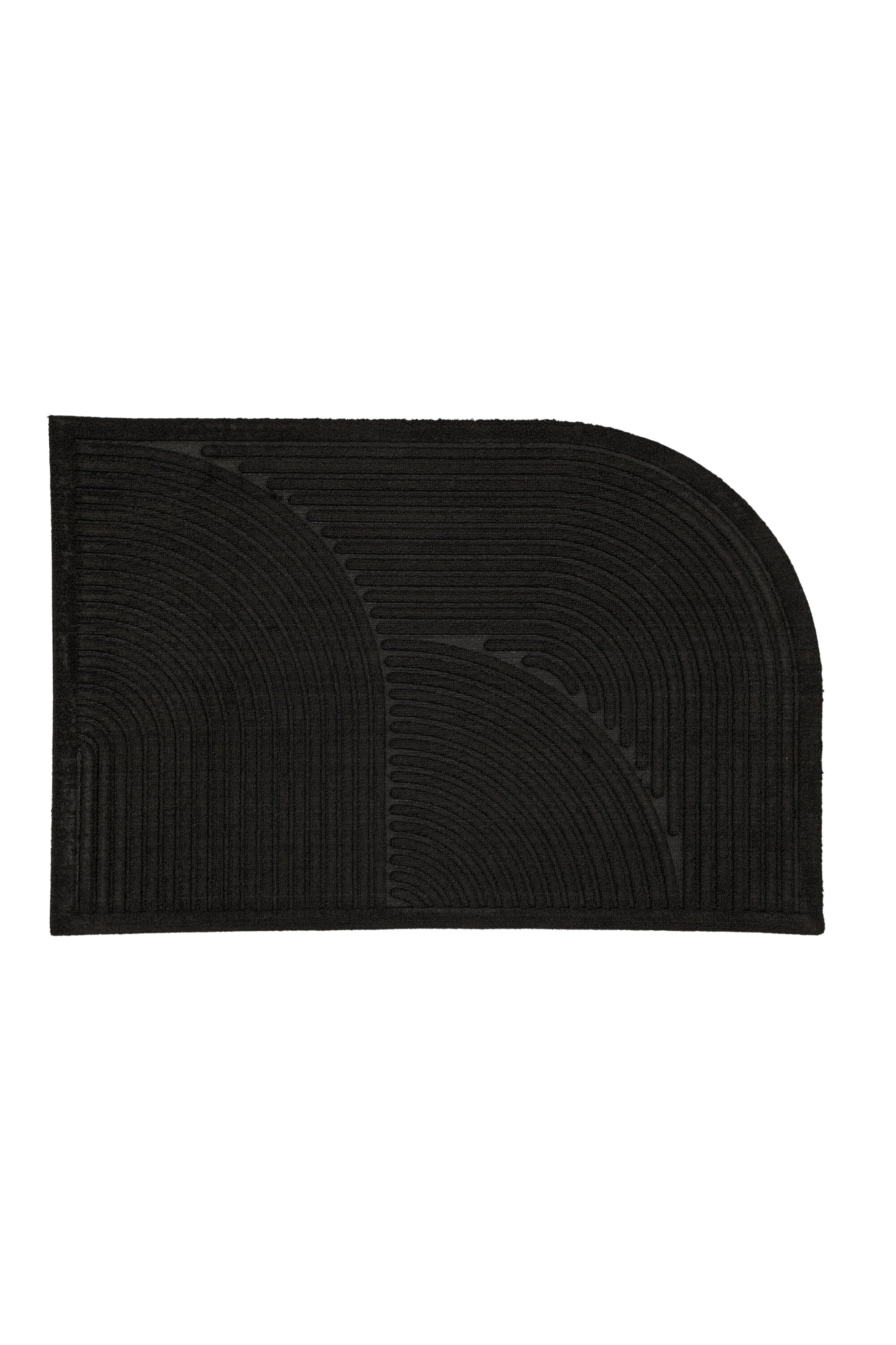 Valentino Teppich in Schwarz präsentiert im Onlineshop von KAQTU Design AG. Türmatte ist von Venture Home