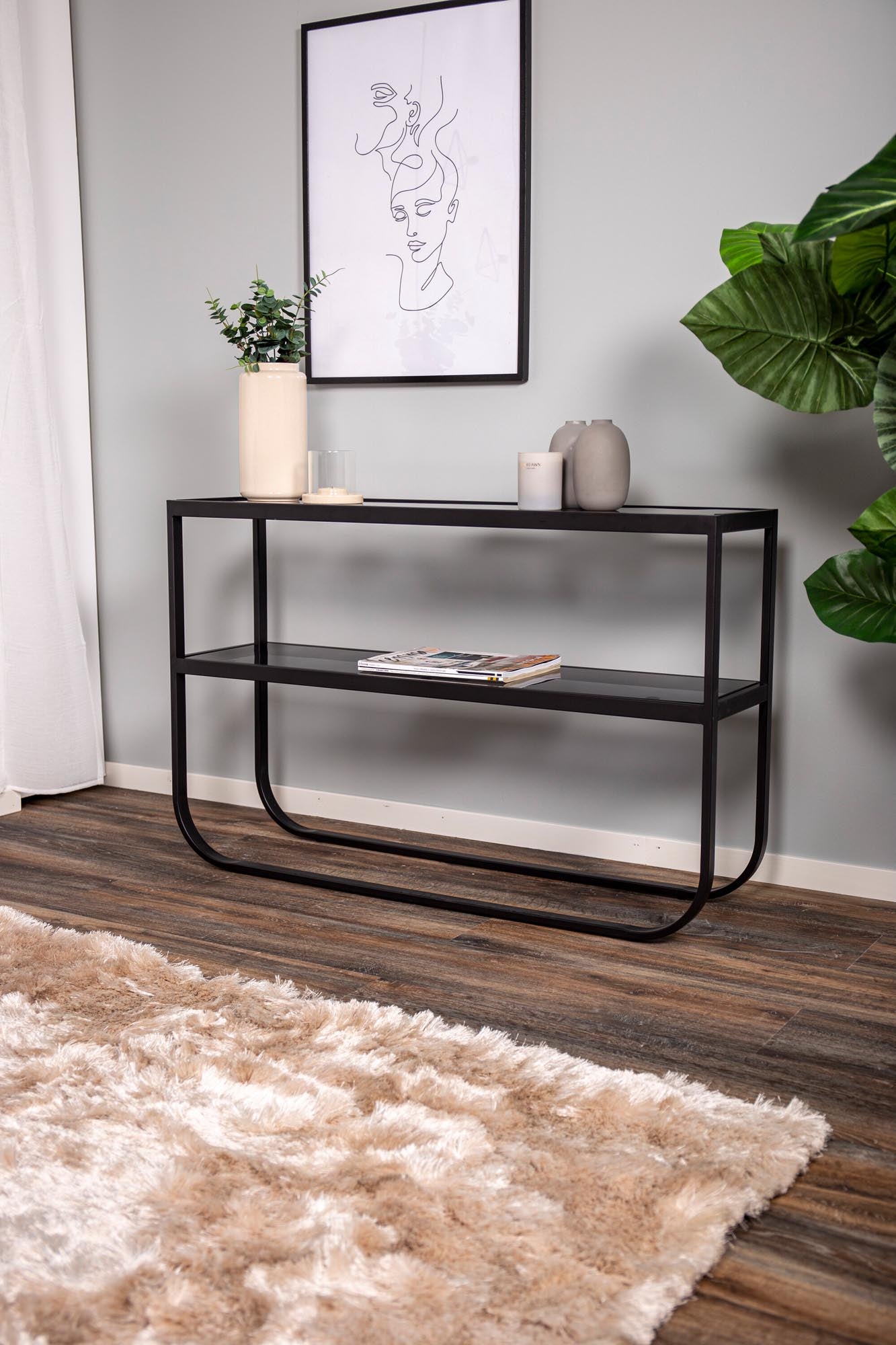 Rocker Beistelltisch: Zeitloses Design mit edlem Rauchglas von Venture.