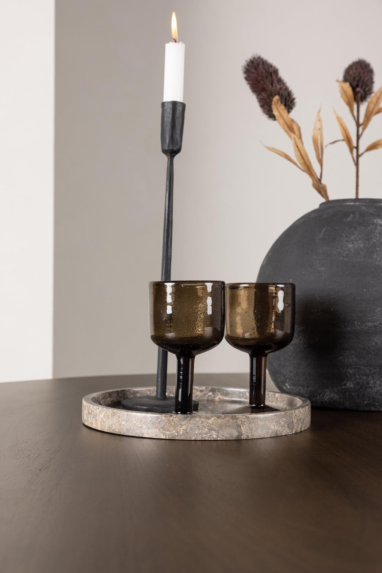 Moderner Kaseindon Tisch von Venture Home mit runder Form und robuster Gummiholz-Oberfläche für stilvolle Essbereiche.