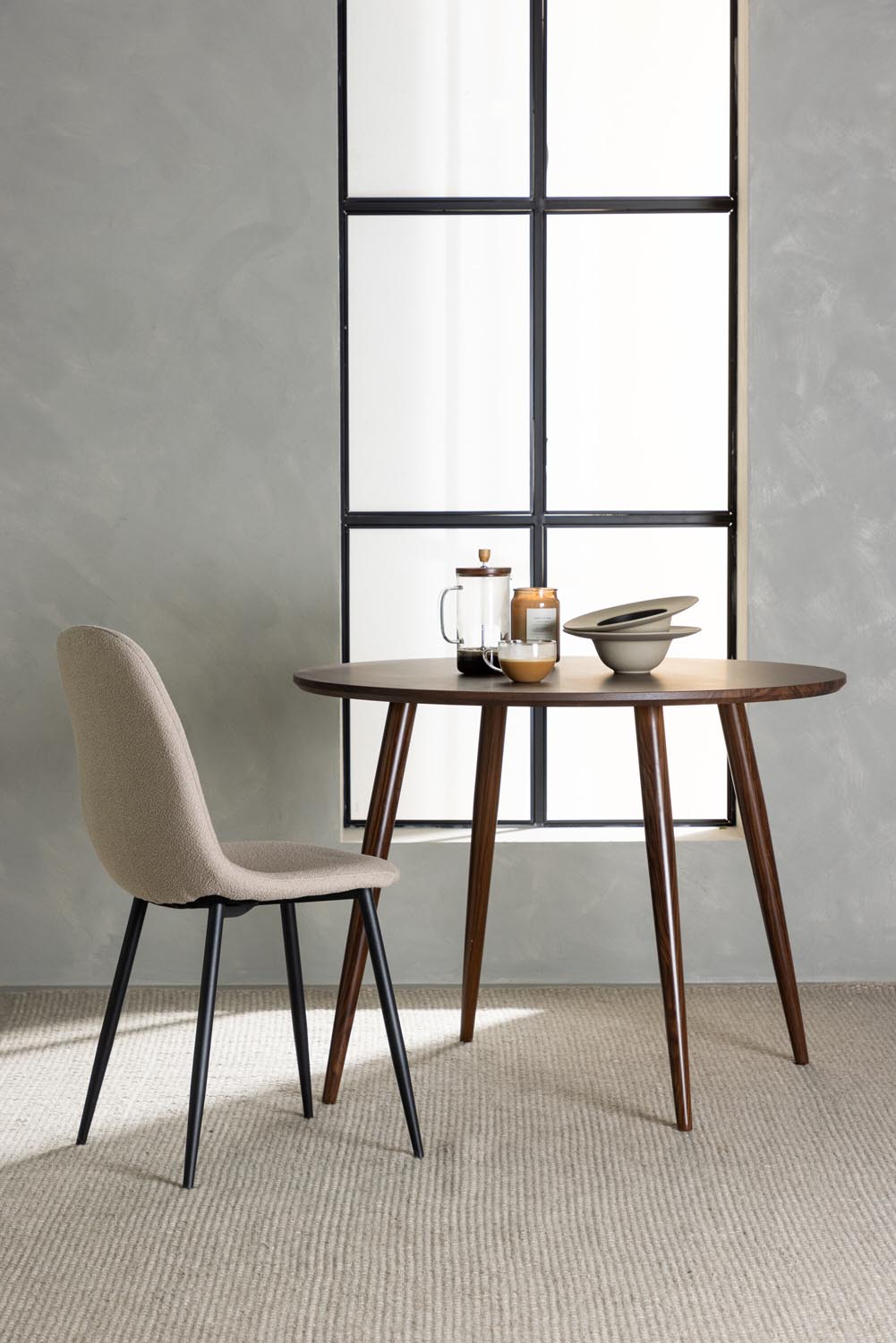 Sanford φ100*75 Tisch in Dunkelbraun präsentiert im Onlineshop von KAQTU Design AG. Esstisch ist von Venture Home