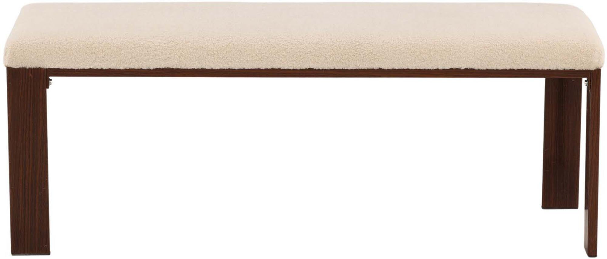 Elegante Chester Bank mit weichem Samt und stabilen Holzbeinen.