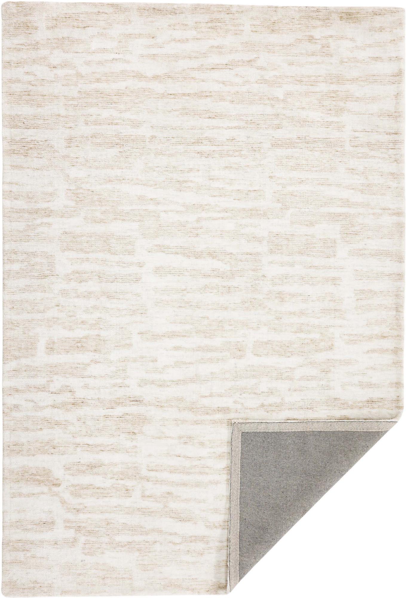 Milos Teppich in Beige präsentiert im Onlineshop von KAQTU Design AG. Teppich ist von Venture Home