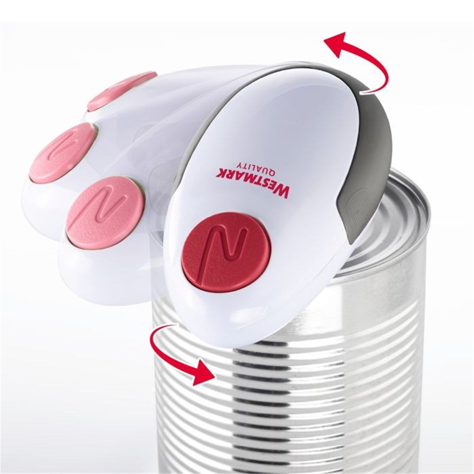 Praktischer Dosenöffner Automatico von Westmark, 12.7 cm, ergonomisches Design, robust, ideal für müheloses Öffnen von Dosen.