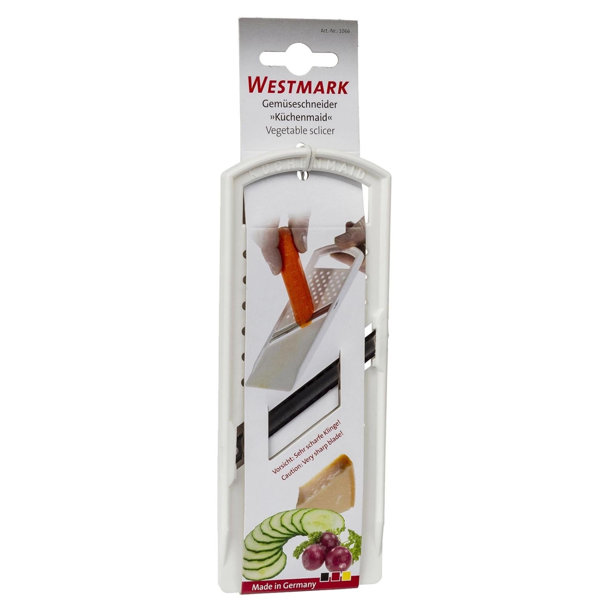 Der Westmark Gemüseschneider Küchenmaid ermöglicht müheloses und schnelles Zerkleinern von Gemüse – ein praktisches Küchenutensil.