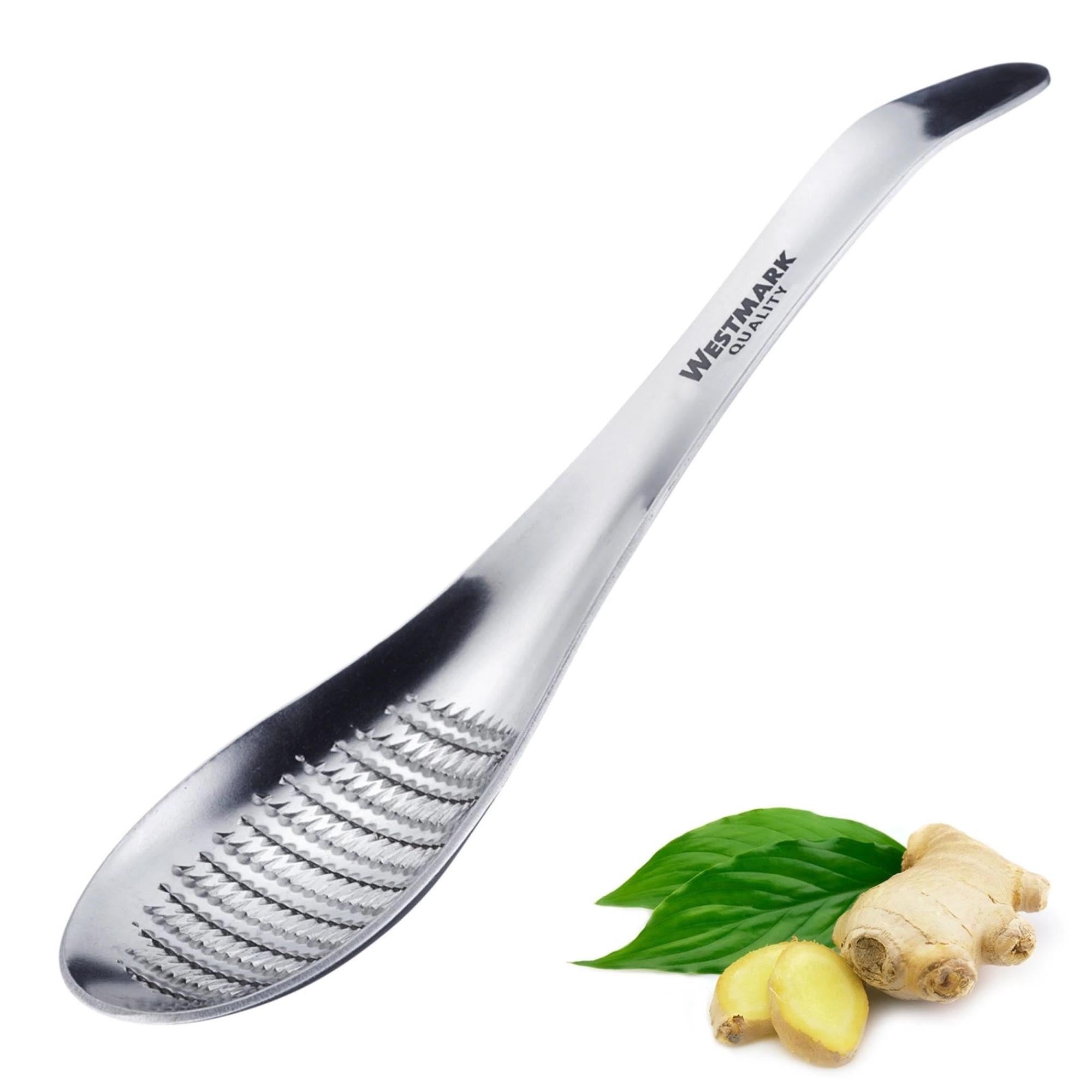Entdecken Sie die Löffelreibe und Ingwerreibe von Westmark – perfekte Küchenhelfer aus hochwertigem Edelstahl für frische Aromen und müheloses Reiben!