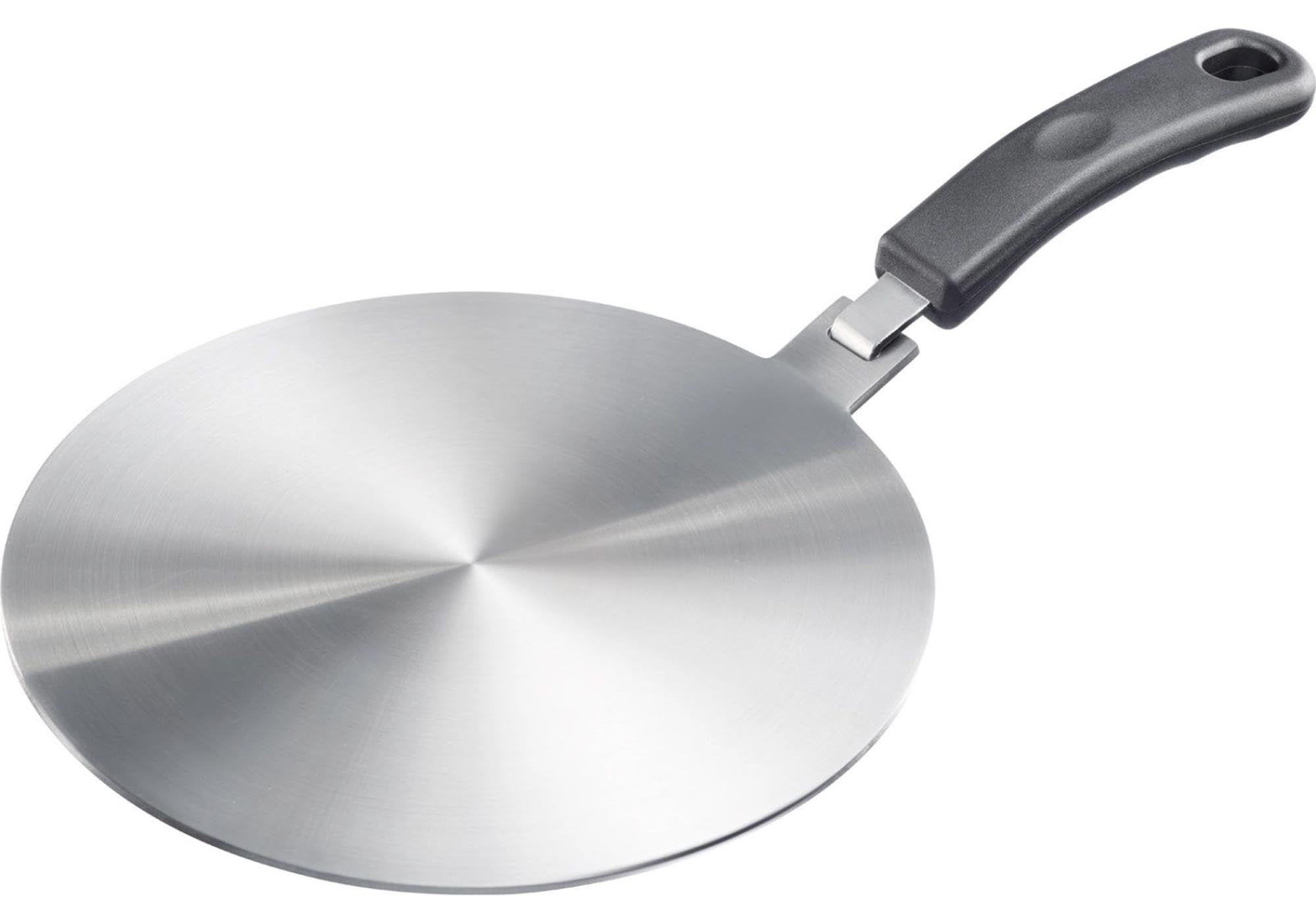 Entdecken Sie die Westmark Induktionsadapterplatte (D24 cm) aus rostfreiem Edelstahl. Ideal für traditionelle Kochgeschirre auf Induktionskochfeldern!