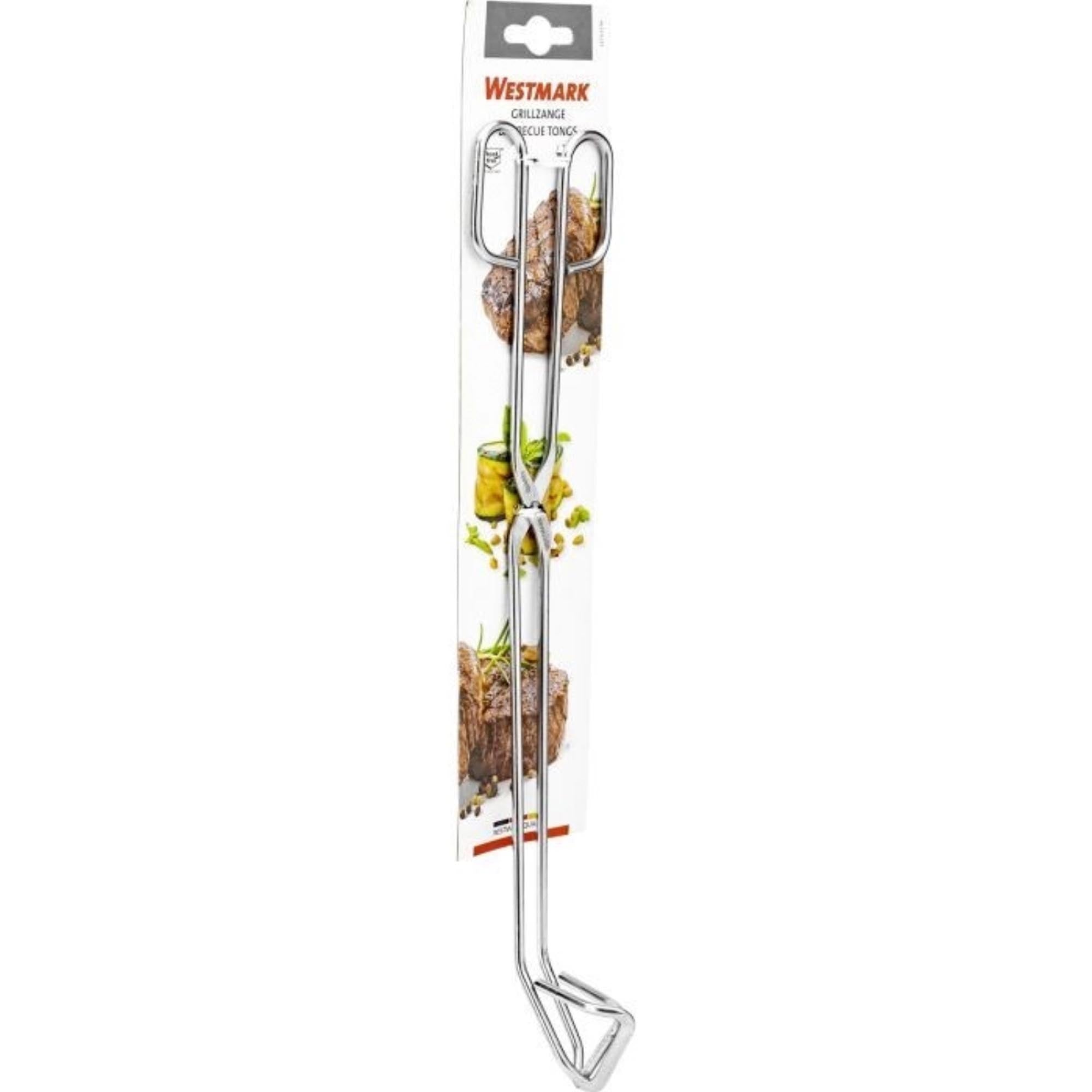 Hochwertige Grillzange von Westmark, 38 cm lang, ideal für präzises Grillen. Robuste Verarbeitung und einfache Reinigung.