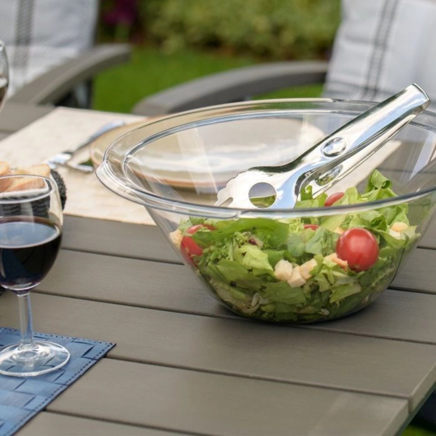 Salatzange Greifling von Westmark, 22 cm lang, ideal zum Servieren von Salaten, ergonomisches Design für einfachen Griff und Handhabung.