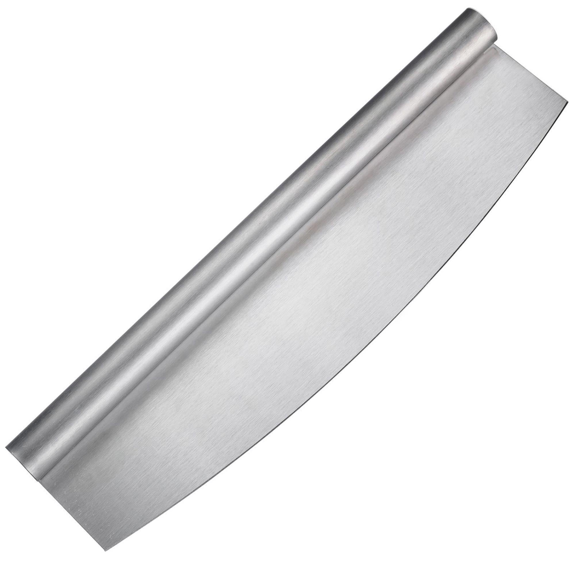 Praktisches Pizza-Wiegemesser von Westmark mit hochwertiger Edelstahlklinge und komfortablem Griff für müheloses Schneiden.