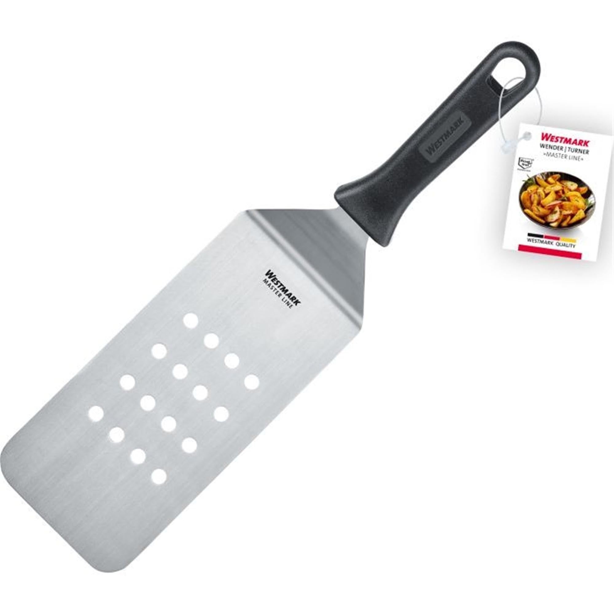 Flexibler, gewinkelter Wender von Westmark, 20x9,5cm, ideal für präzises Wenden, gelocht, aus der Master Line Serie.