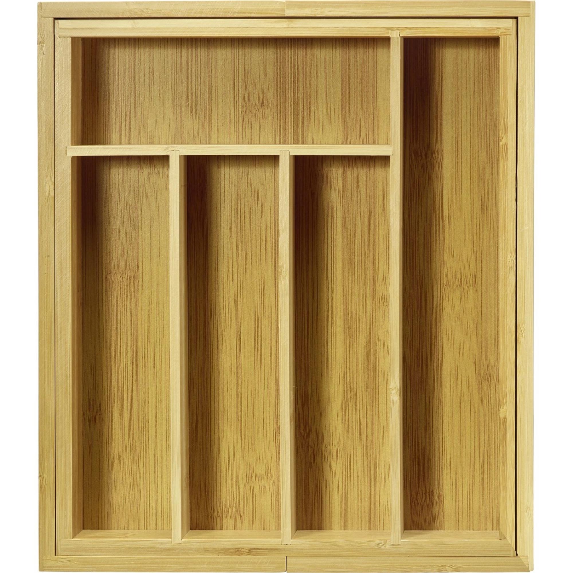 Praktischer Besteckeinsatz aus Bambus von Westmark, ideal für Schubladen, um Besteck und Küchenutensilien ordentlich zu organisieren.