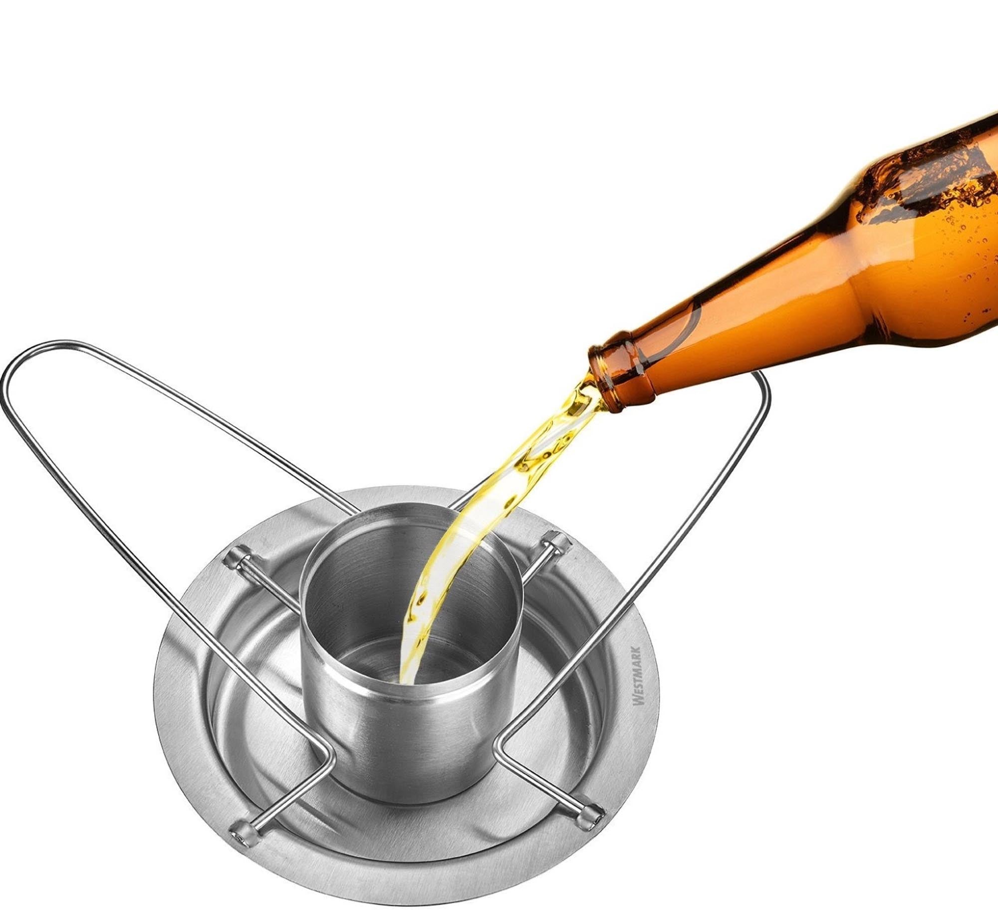 Hochwertiger Edelstahl-Hähnchengriller von Westmark, ideal für saftige Hähnchen, robust, pflegeleicht und langlebig.