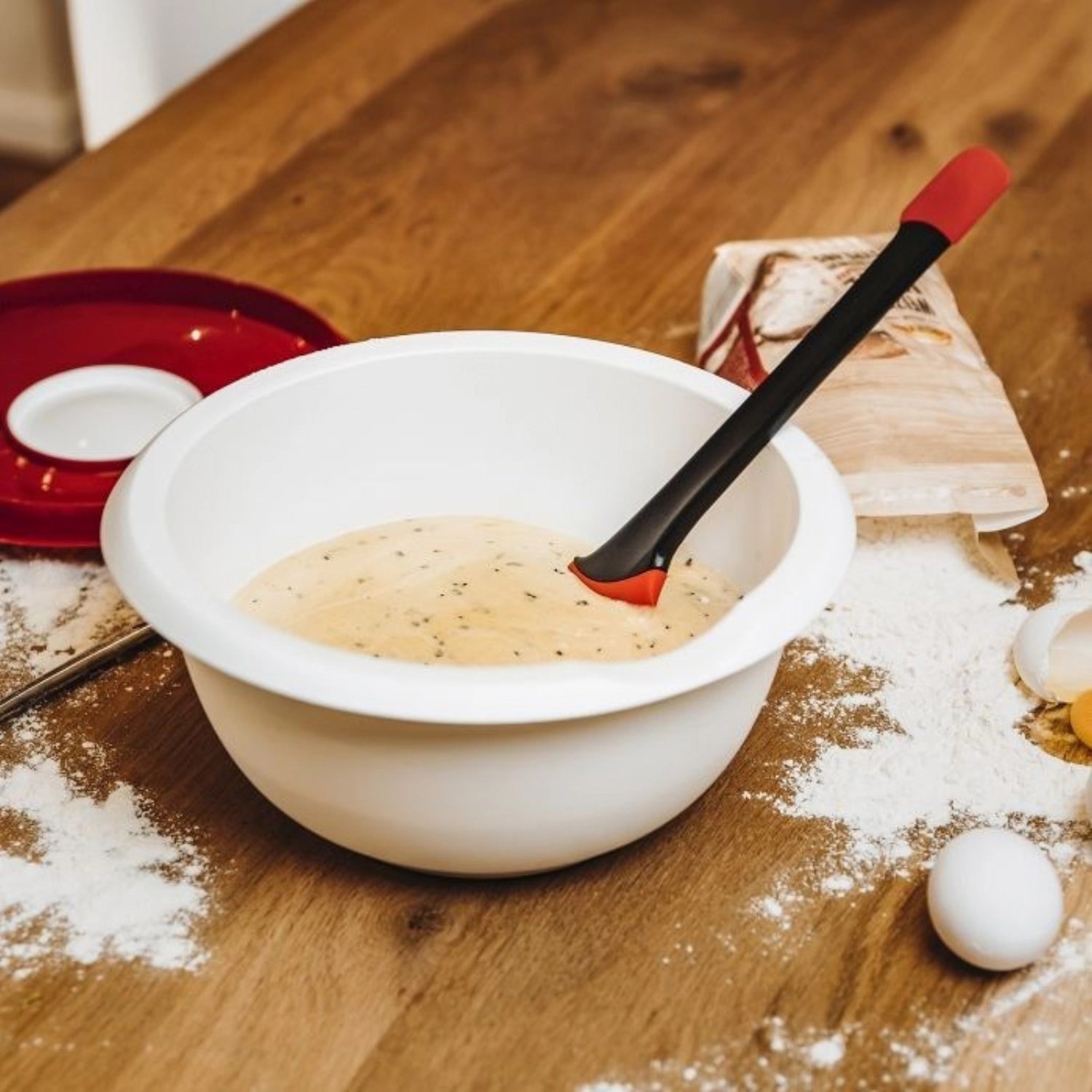 Cooking and dough scraper duo, 28.5cm