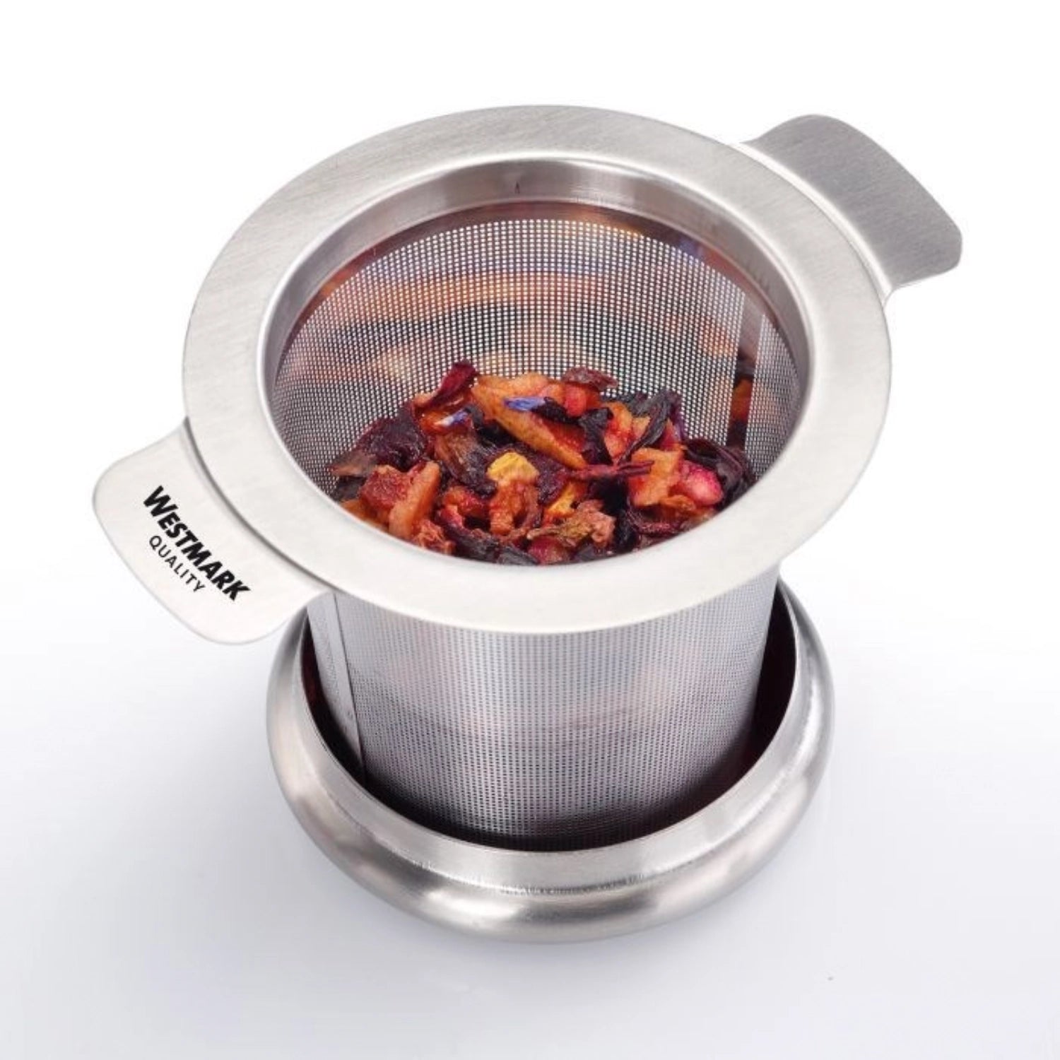 Dauerfilter für Tee von Westmark, 75x95x75mm, mit 10cm Flügel, ideal für Teezubehör, praktisch und funktional für Teeliebhaber.