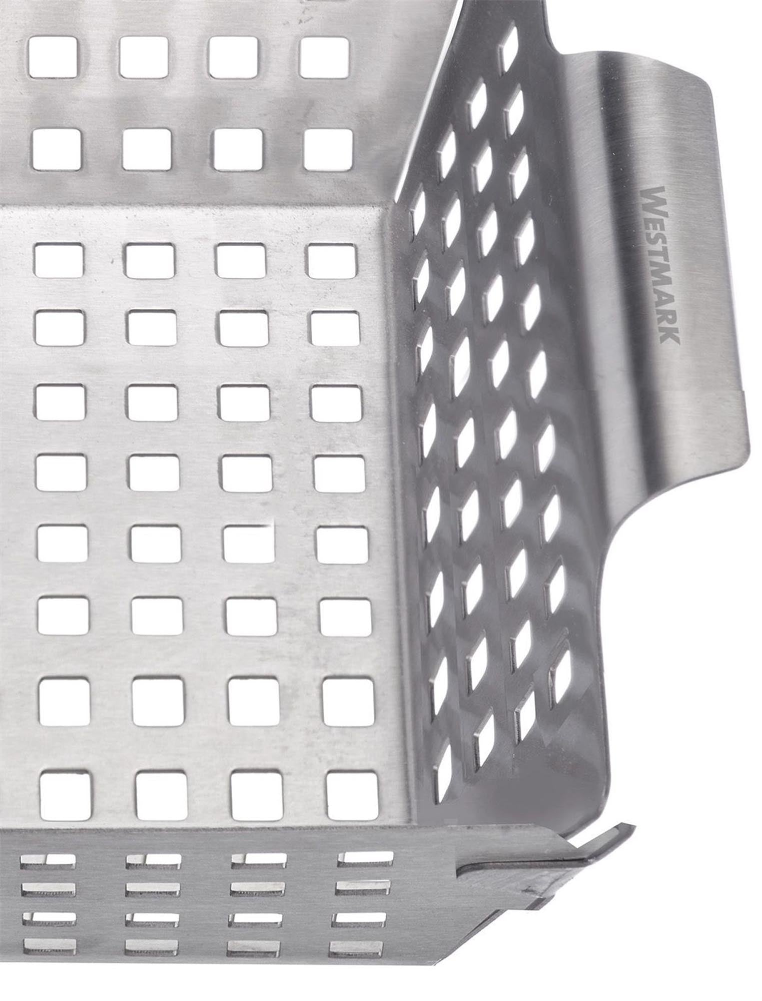 Grillkorb aus Edelstahl von Westmark, ideal für Gemüse und Fleisch, langlebig, hitzebeständig und leicht zu reinigen.