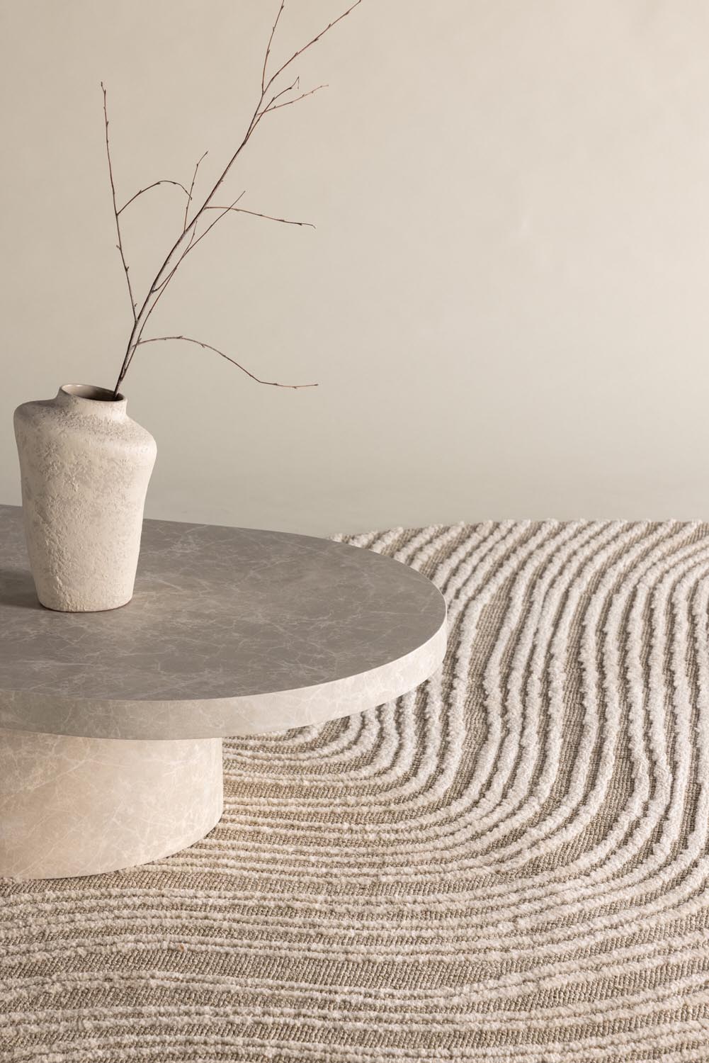 Melle Teppich in Beige präsentiert im Onlineshop von KAQTU Design AG. Teppich ist von Venture Home