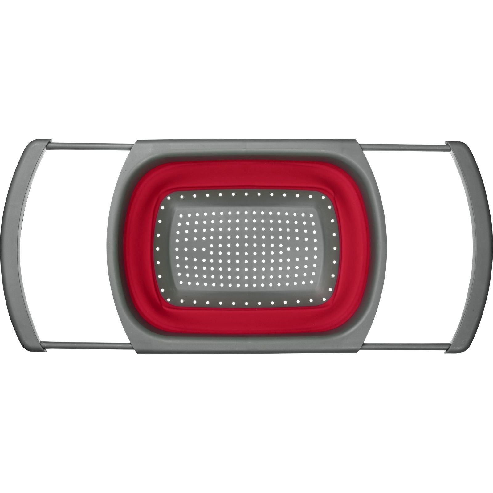 Praktisches, ausziehbares Abtropfsieb von Westmark, ideal für Spülen, platzsparend und vielseitig einsetzbar in der Küche.