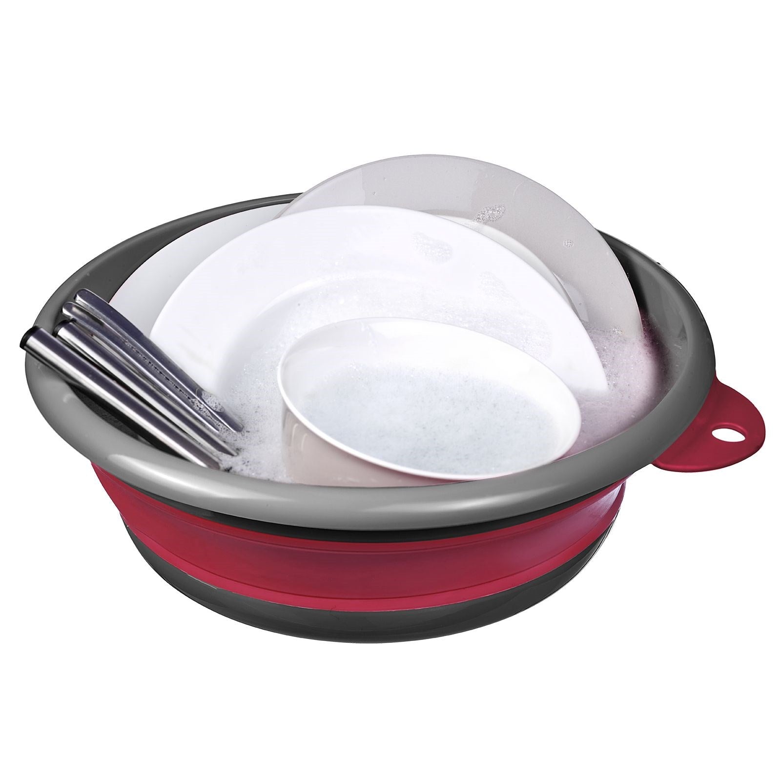 Praktische faltbare Spülschüssel von Westmark, perfekt für Camping und Haushalt, kompakt, robust und vielseitig verwendbar.