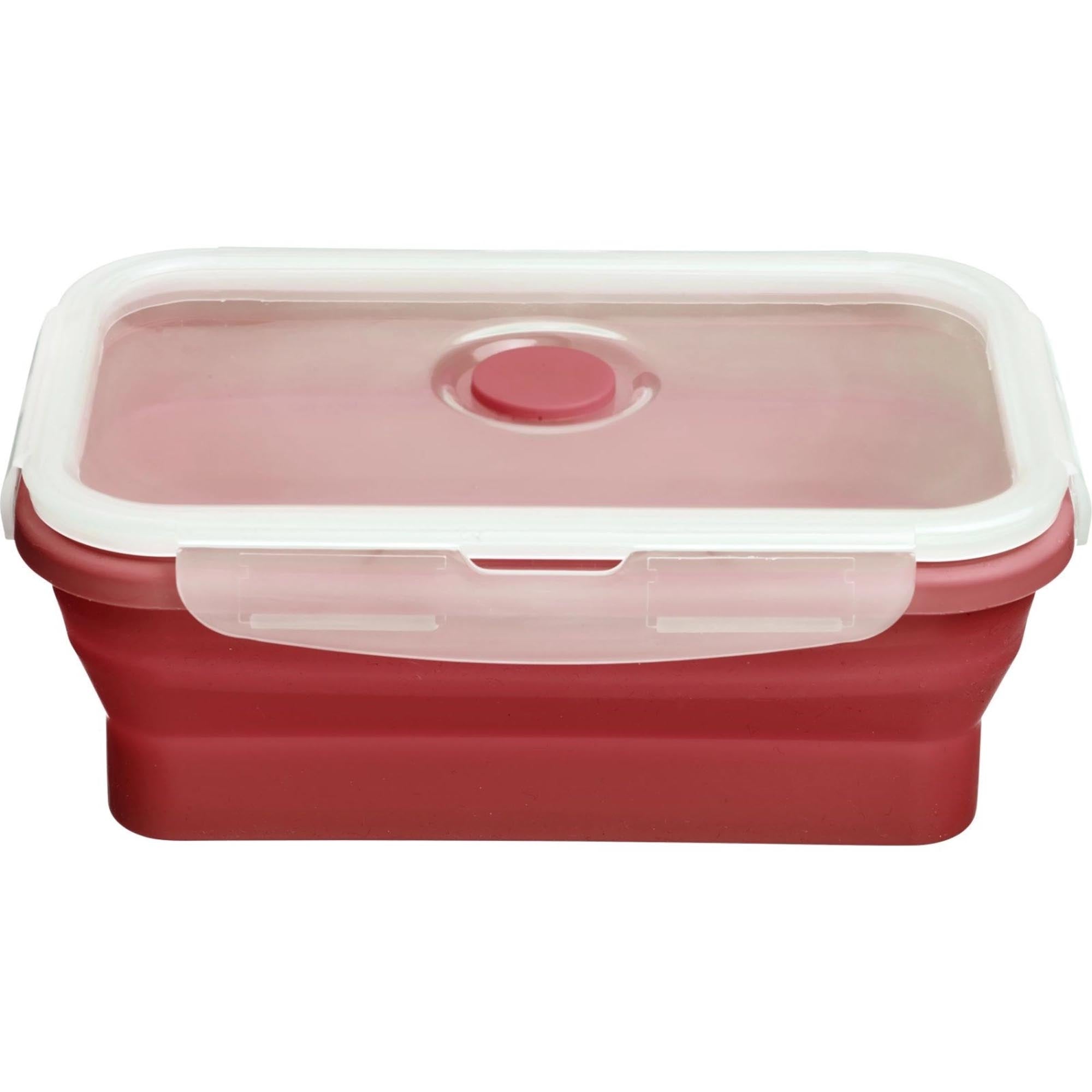 Praktische faltbare Frischhaltedose von Westmark, ideal für platzsparende Aufbewahrung und Frische von Lebensmitteln.