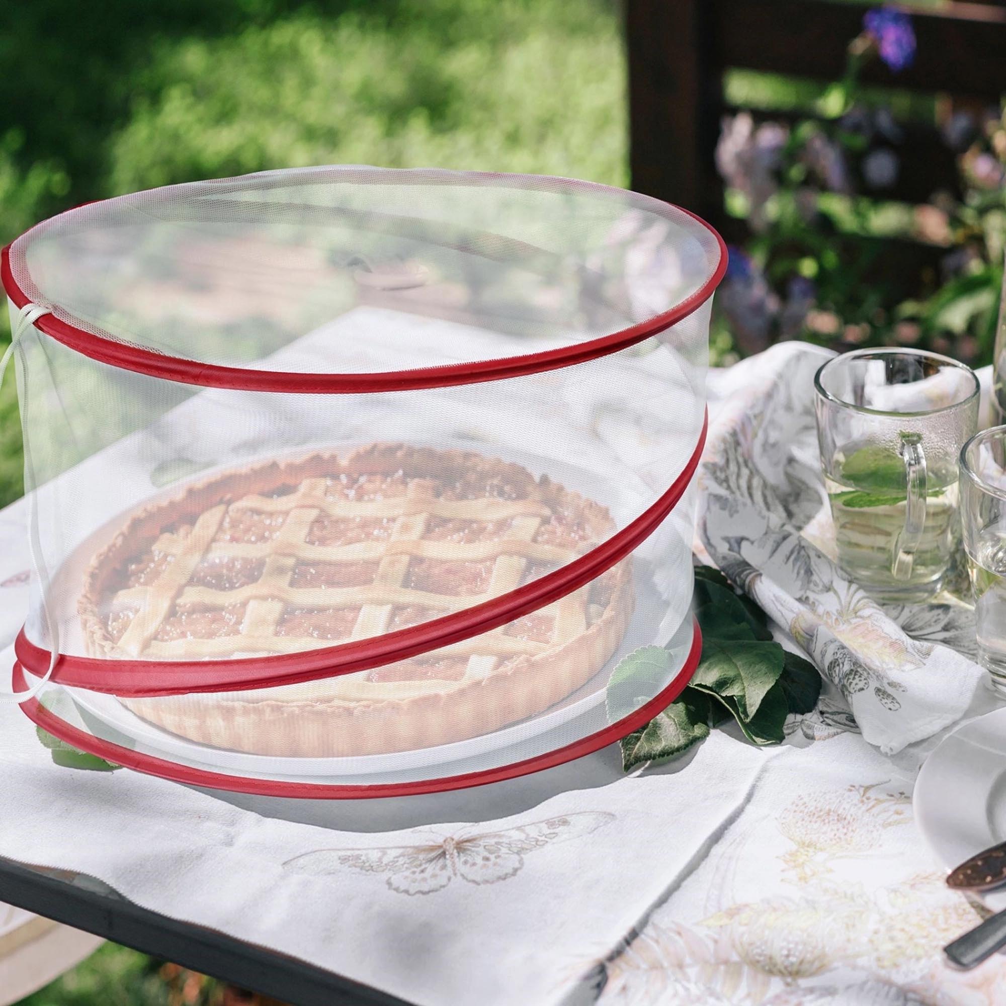 Praktisches 3er Set Speisehauben von Westmark: Schützt Speisen vor Insekten und bewahrt Frische, ideal für Küche und Picknick.
