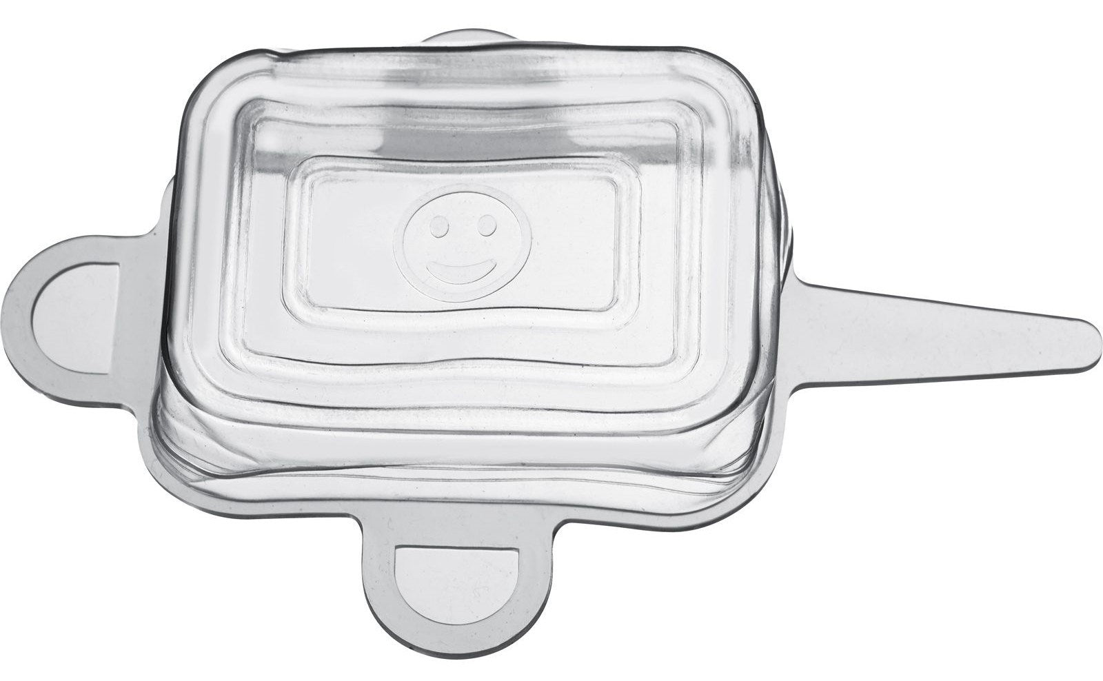 6er Set quadratische Silikondeckel von Westmark, flexibel und umweltfreundlich, perfekt für nachhaltige Frische und Aufbewahrung.