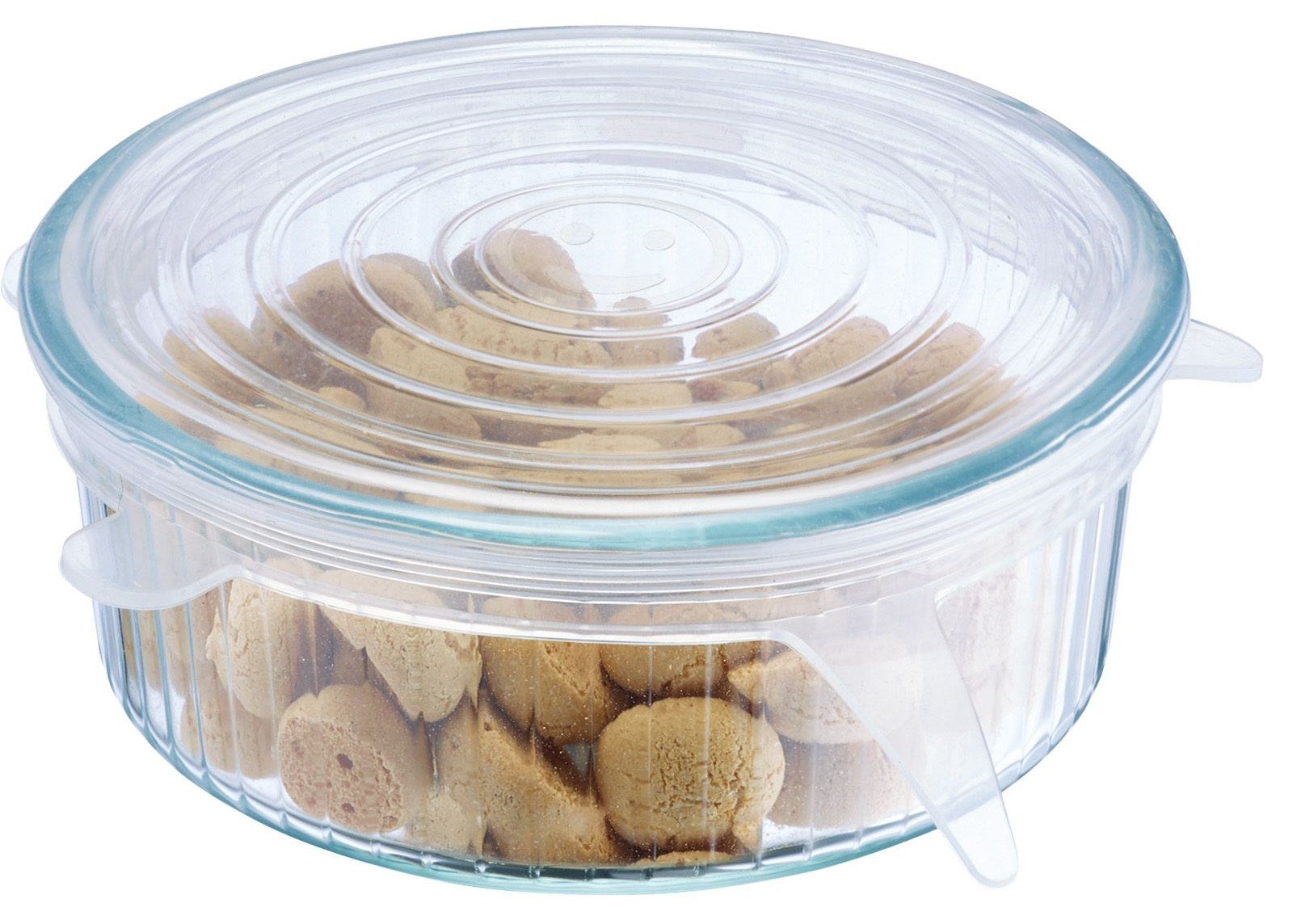 6er Set Silikondeckel von Westmark: Praktisch, dehnbar und umweltfreundlich, ideal für das luftdichte Verschliessen von Behältern.