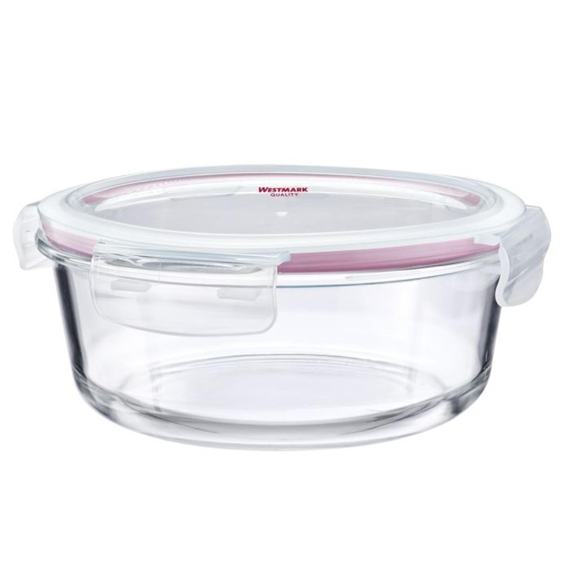 Runde Glas-Frischhaltedose von Westmark, 400ml, ideal für die Aufbewahrung von Lebensmitteln, mit luftdichtem Deckel für Frische.