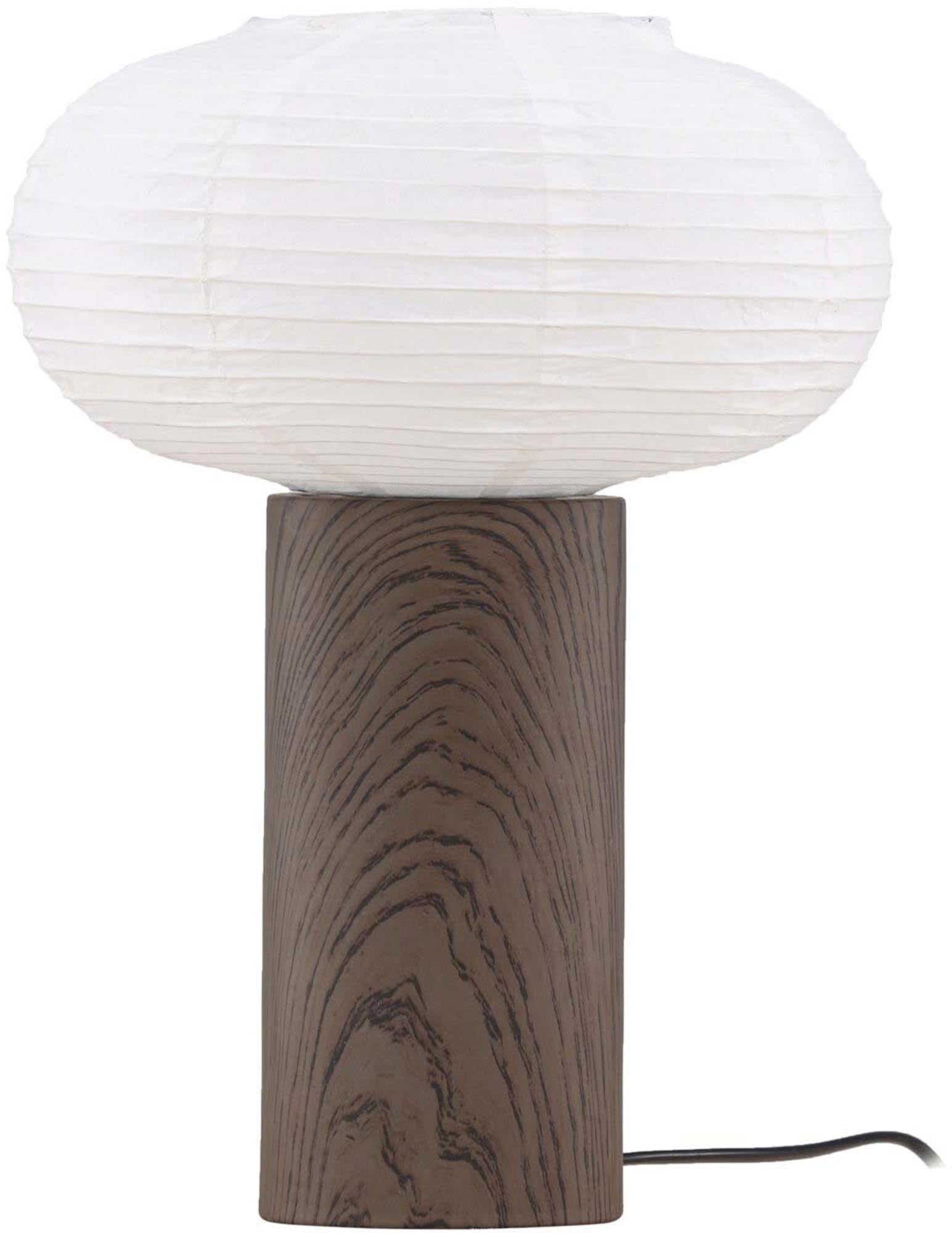 Hovfjället Tischlampe: Elegante Kombination aus Holz und Reispapier, ideal für gemütliche Beleuchtung in jedem Raum.