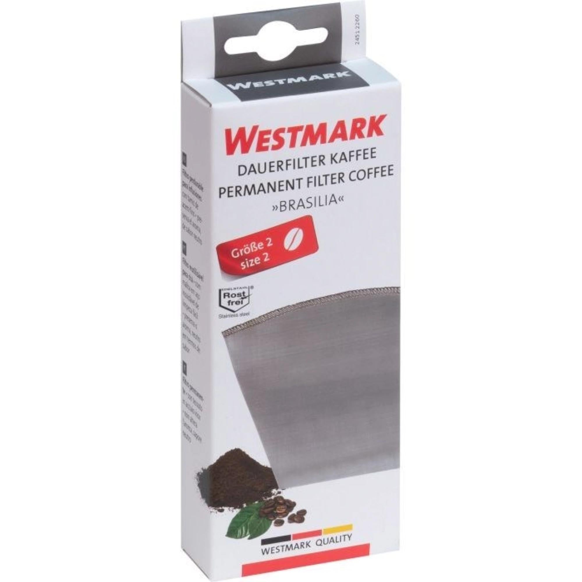 Faltbarer Dauerfilter Grösse 4 von Westmark, ideal für umweltfreundlichen Kaffeegenuss, wiederverwendbar und langlebig.