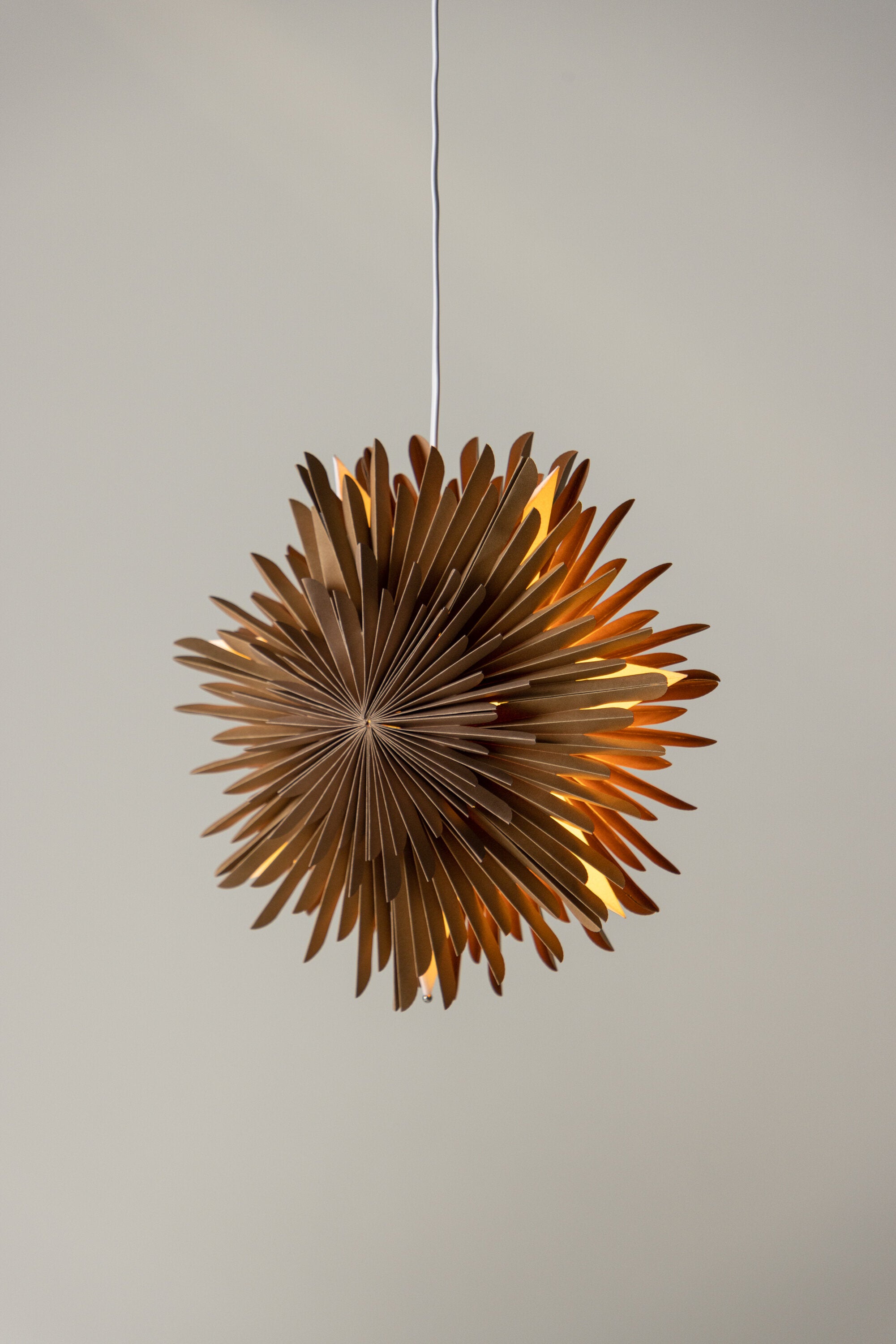 Siegel Pendelleuchte in Braun präsentiert im Onlineshop von KAQTU Design AG. Weihnachtszubehör ist von Venture Home