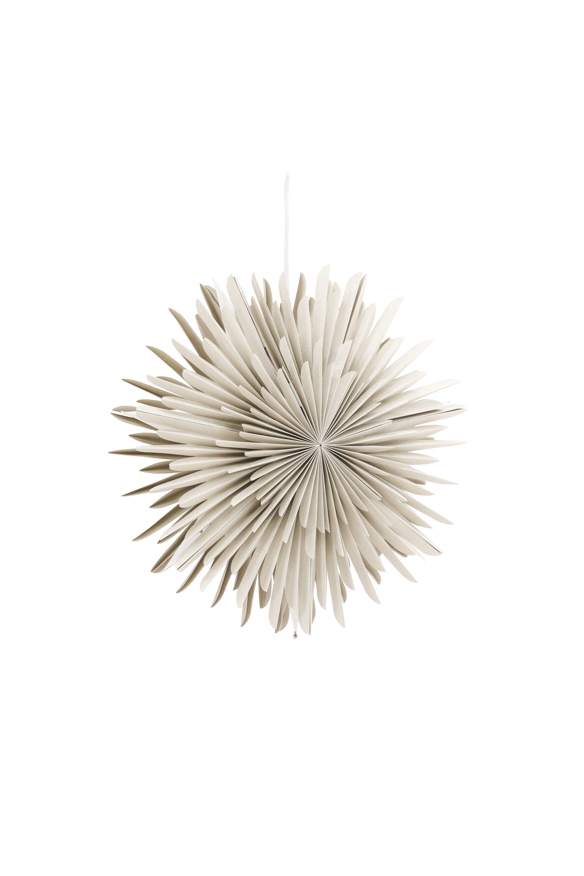 Siegel Pendelleuchte in Beige präsentiert im Onlineshop von KAQTU Design AG. Weihnachtszubehör ist von Venture Home