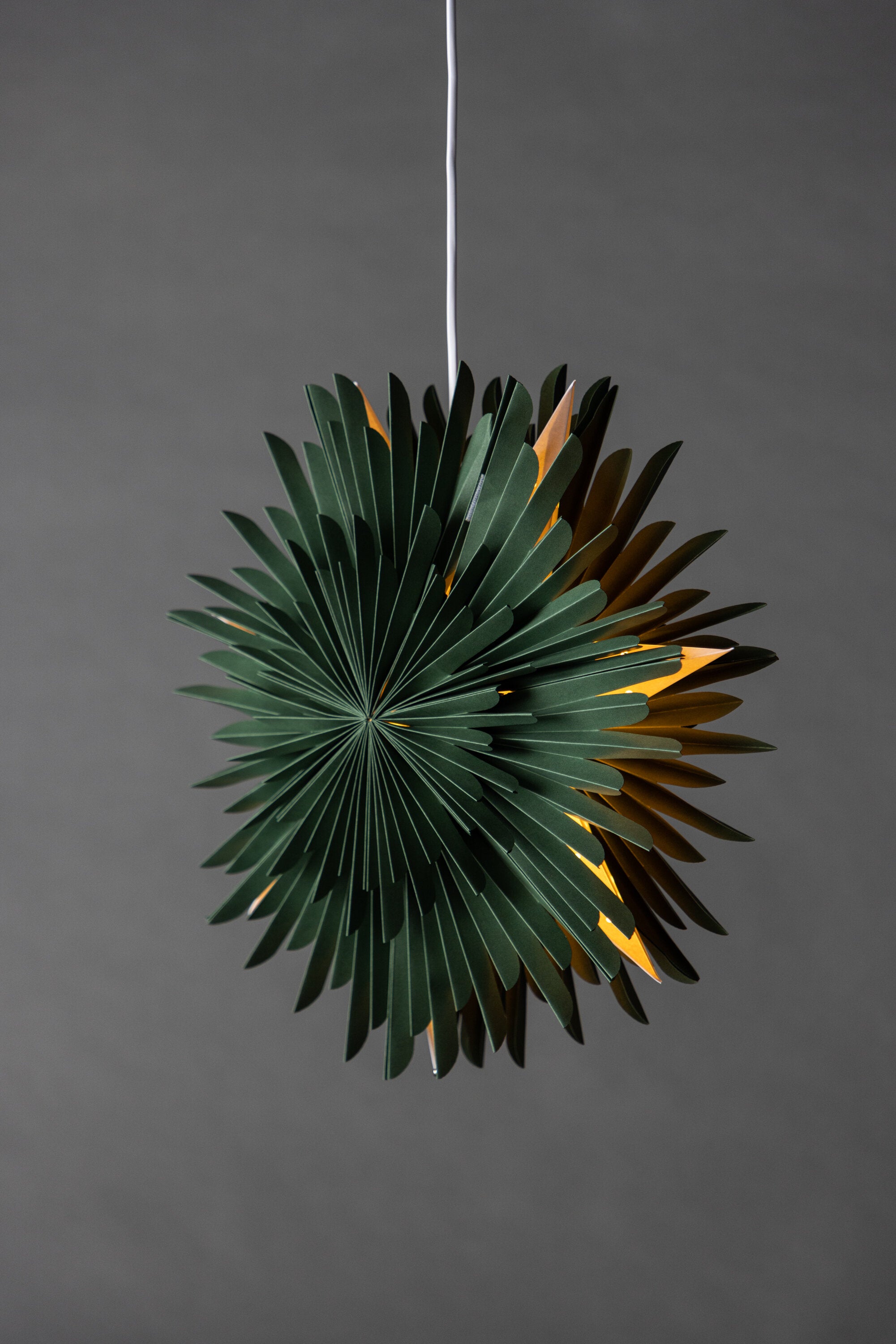 Siegel Pendelleuchte in Grün präsentiert im Onlineshop von KAQTU Design AG. Weihnachtszubehör ist von Venture Home