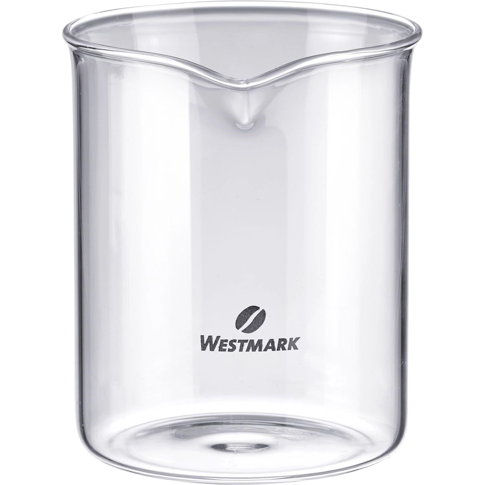 Robustes Ersatzglas für die Brasilia French Press von Westmark, 500ml, perfekt als Ersatz für beschädigte Gläser, passgenau und langlebig.